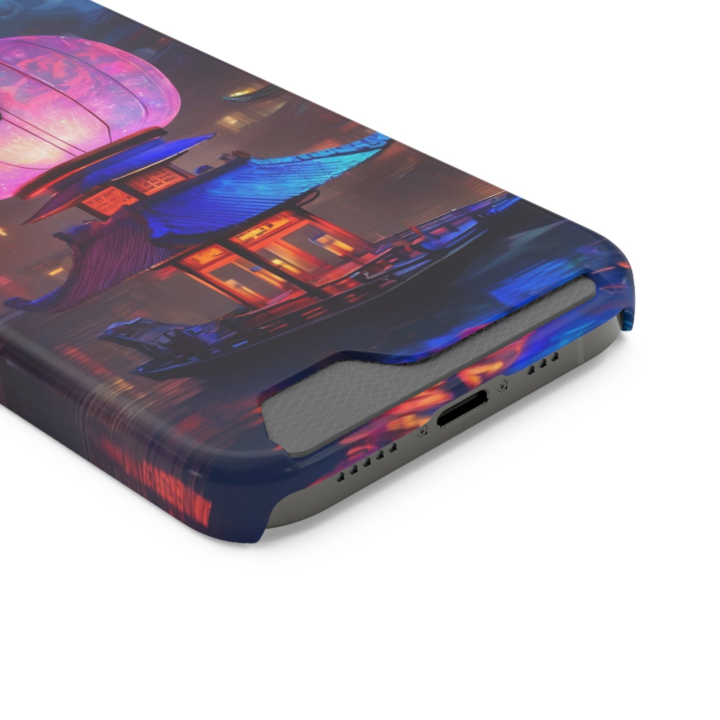 Neon Card Holder Phone Case - MagSafe, 1 Card Slot, Polycarbonate