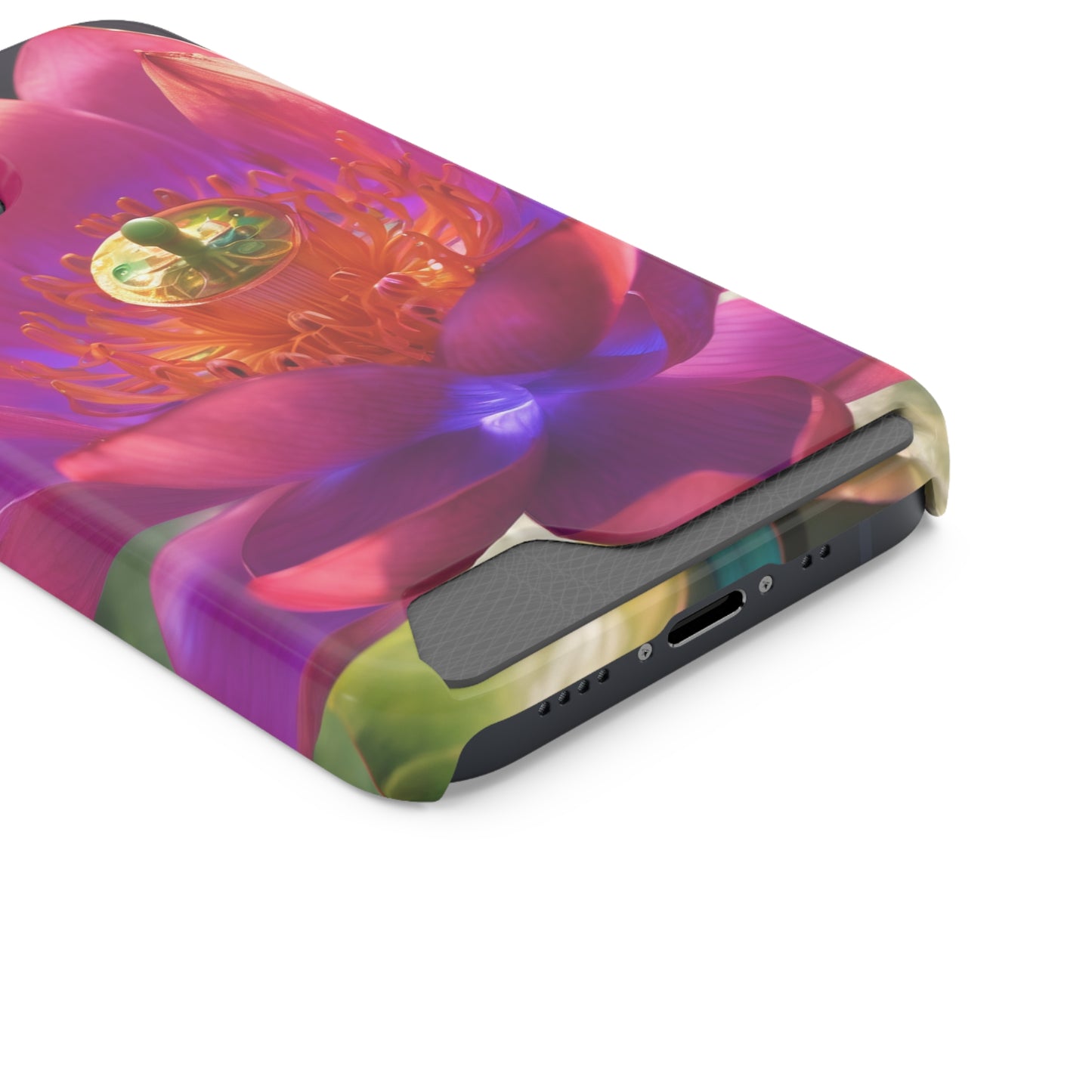 Neon Phone Case with Card Holder - MagSafe Polycarbonate Glossy/Matte