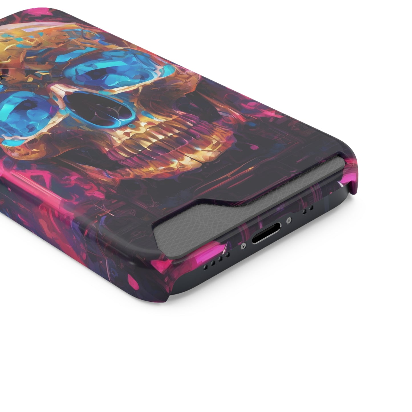 Neon Phone Case with Card Holder - MagSafe Compatible, Glossy/Matte