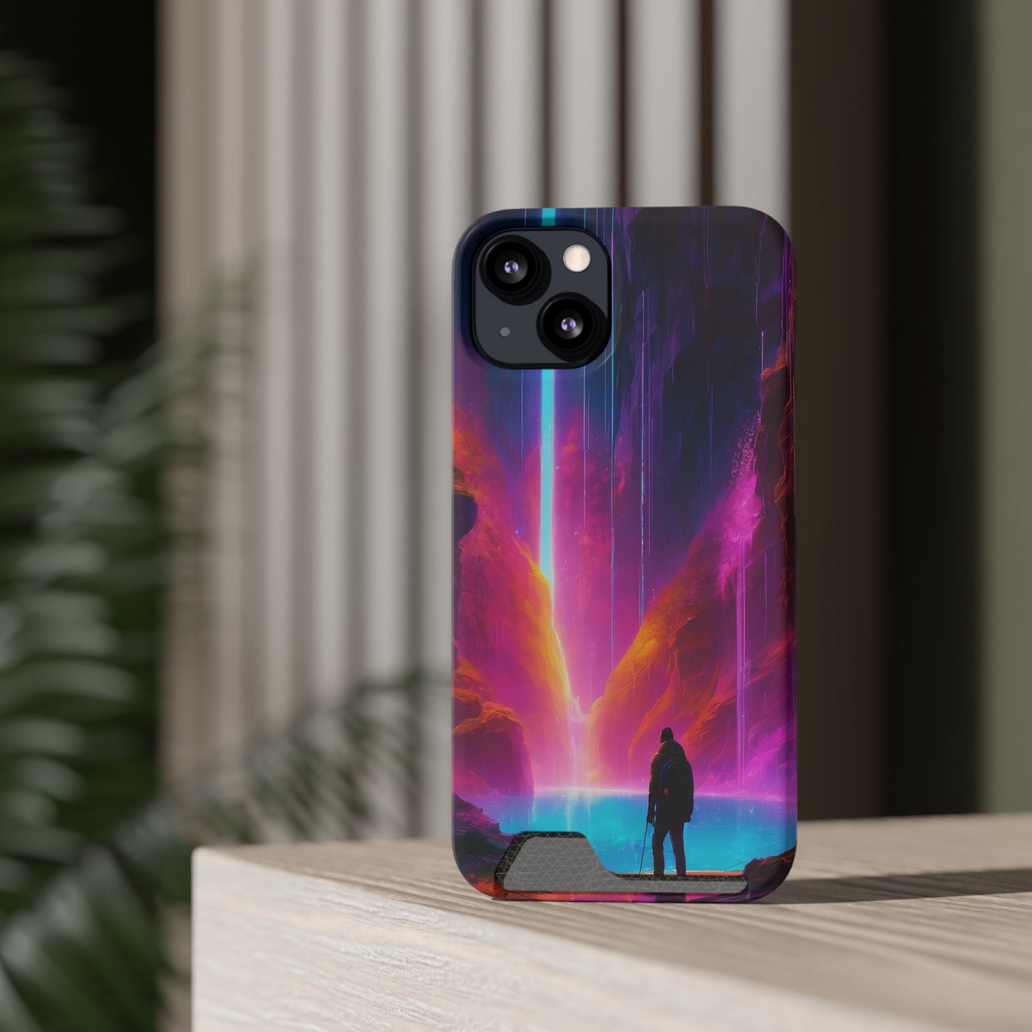Neon Phone Case with Card Holder – MagSafe, 1 Card Slot