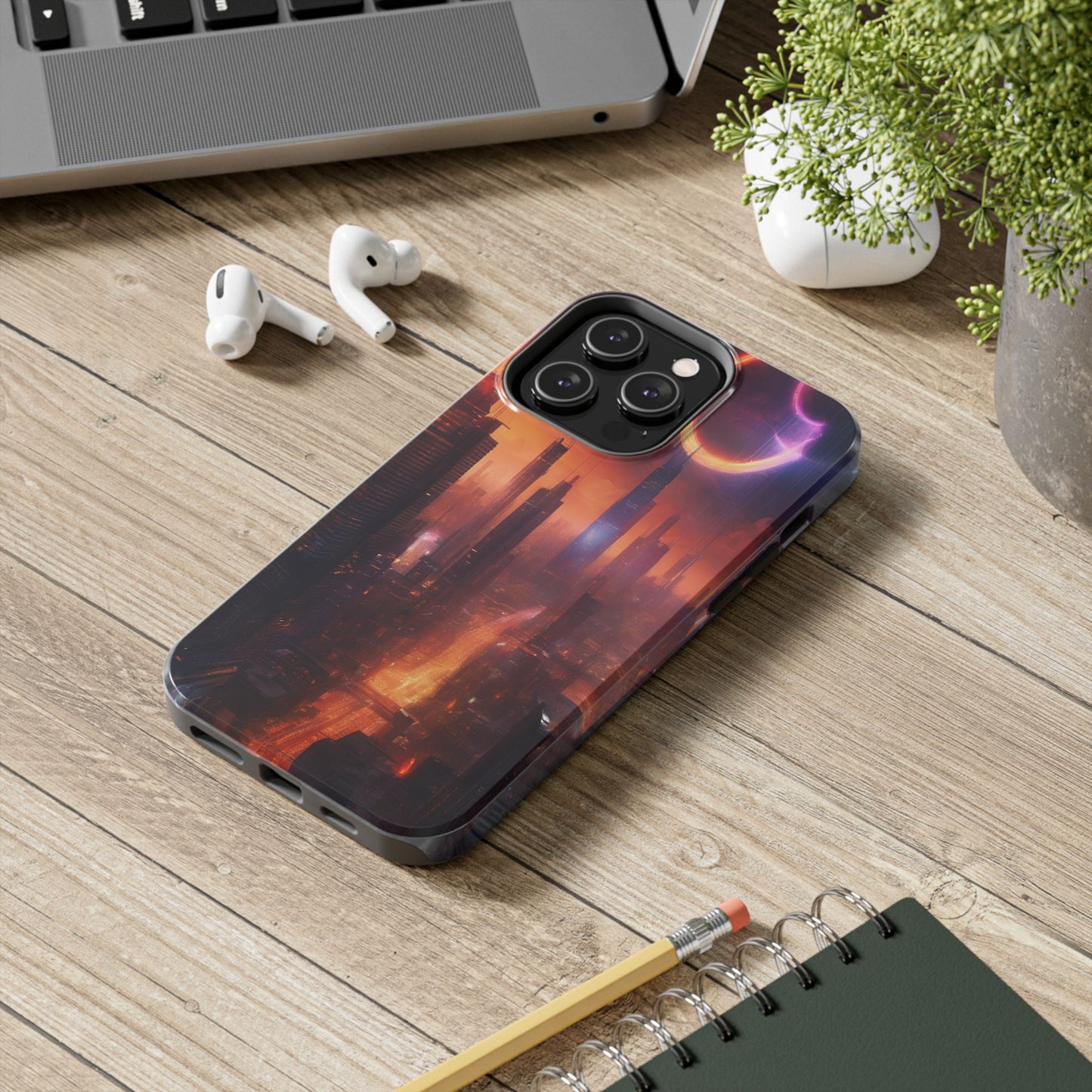Rugged Phone Case - Impact-Resistant Dual-Layer TPU/PC, Glossy