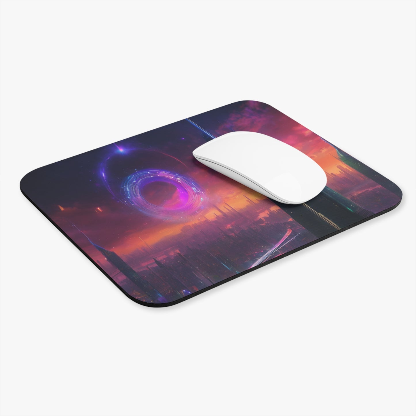 Neon Gaming Rectangular Mouse Pad - 1/16 in Thick, Non-Slip
