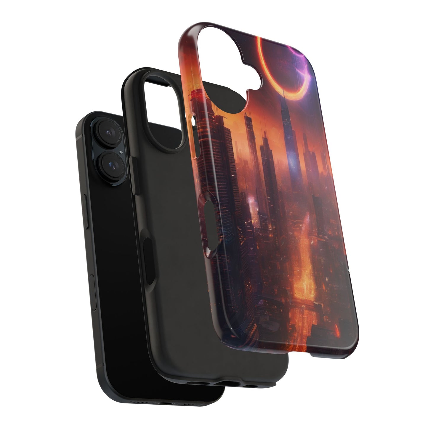 Rugged Phone Case - Impact-Resistant Dual-Layer TPU/PC, Glossy