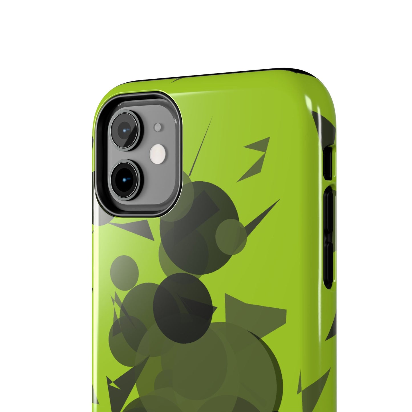 Lime Green Abstract Pattern Tough Phone Cases, Case-Mate