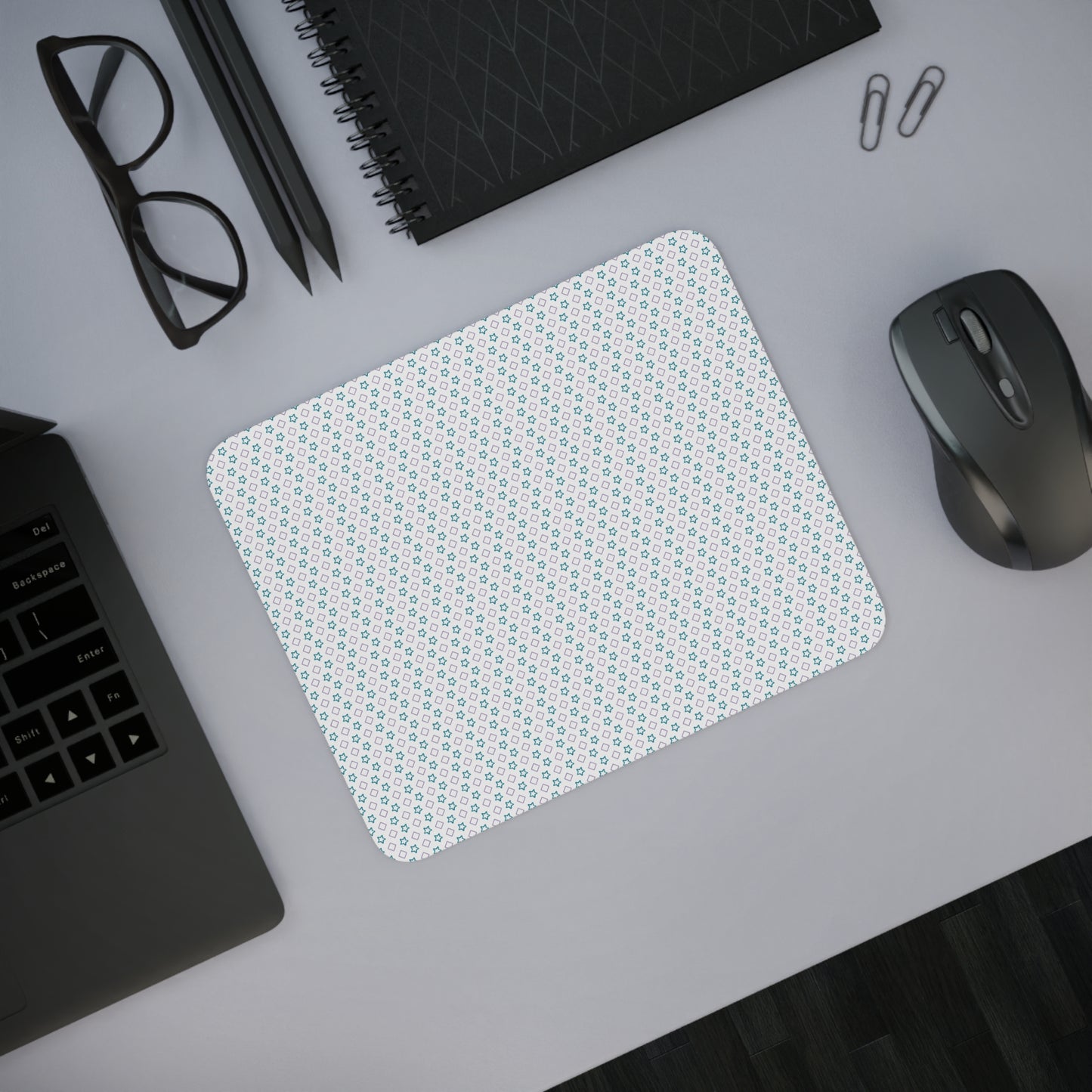 Neon Desk Mouse Pad - Customizable, One-Sided Print, 0.12in Thick
