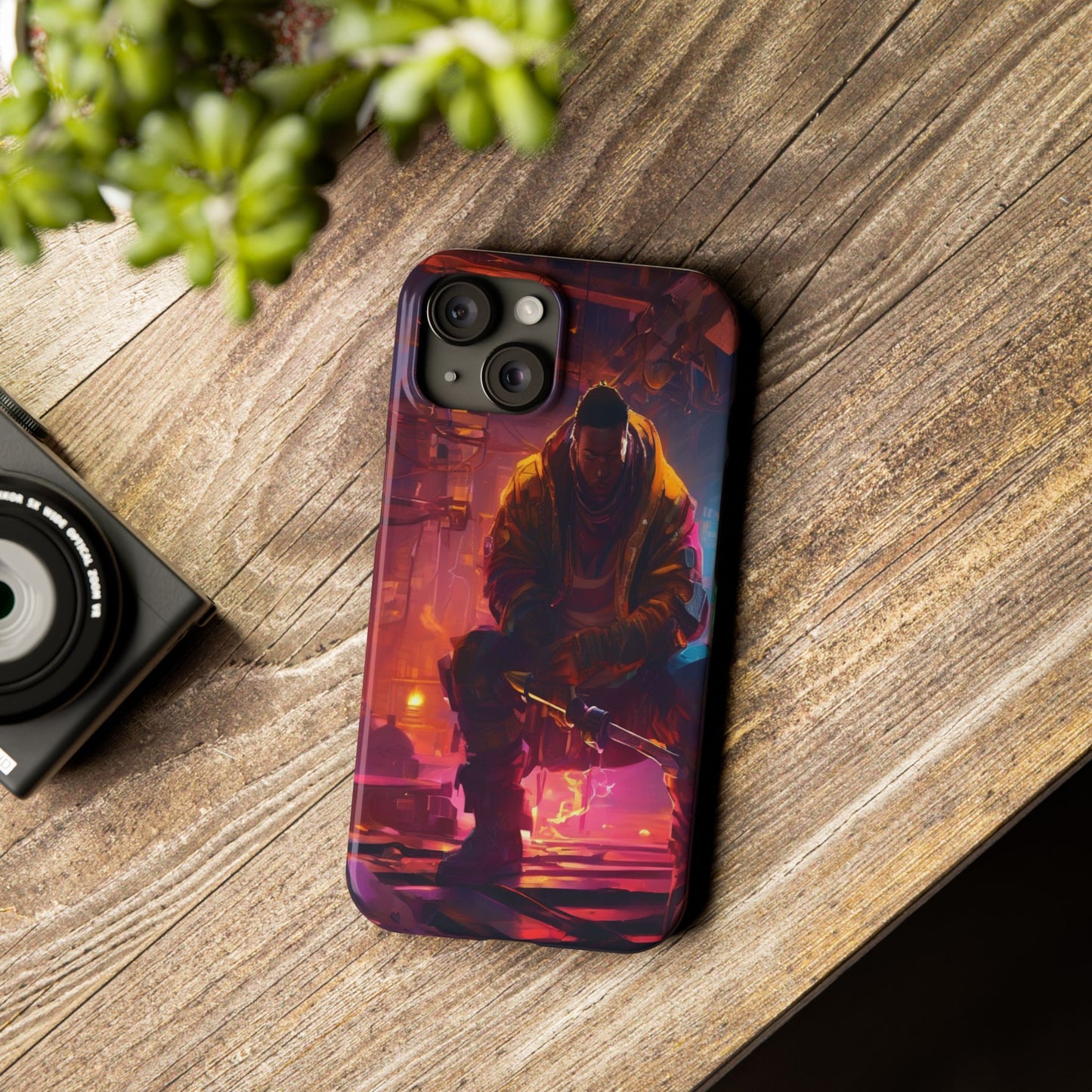 Slim Phone Case for iPhone 16 - Ultra-Thin, Glossy PC