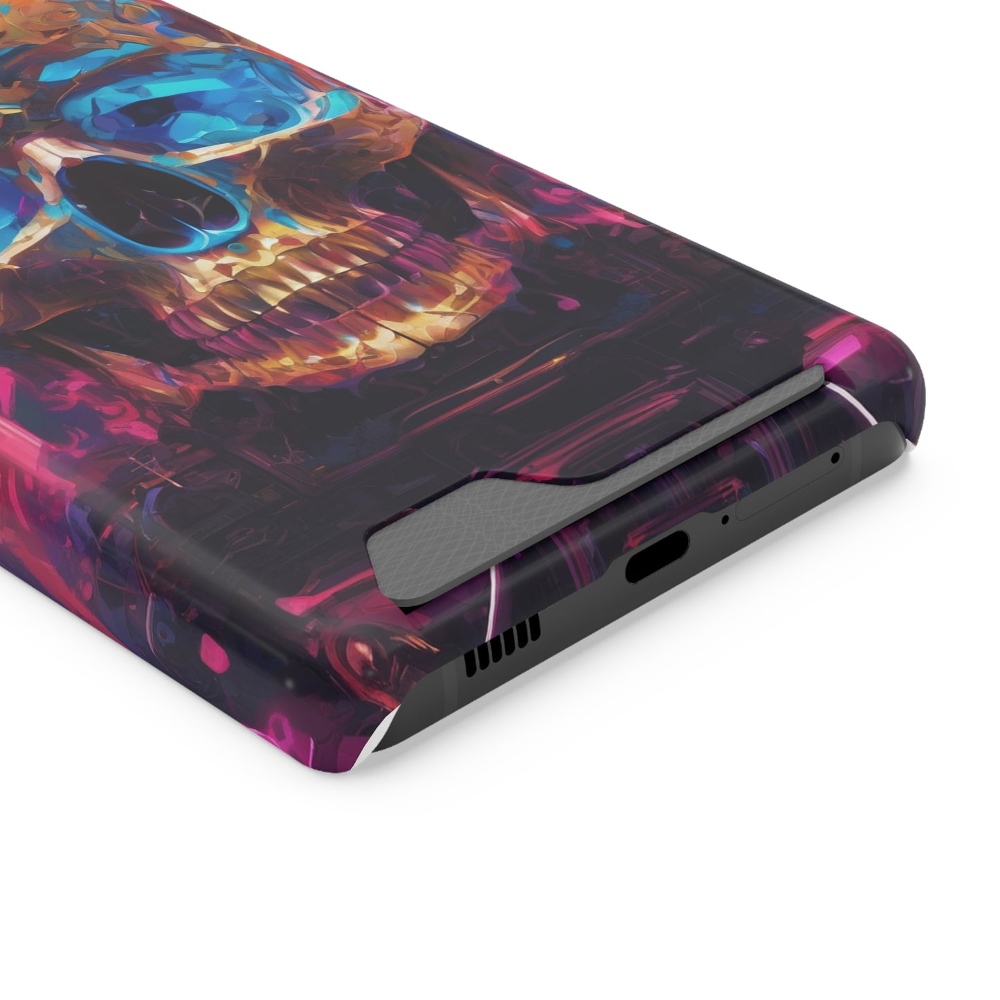 Neon Phone Case with Card Holder - MagSafe Compatible, Glossy/Matte
