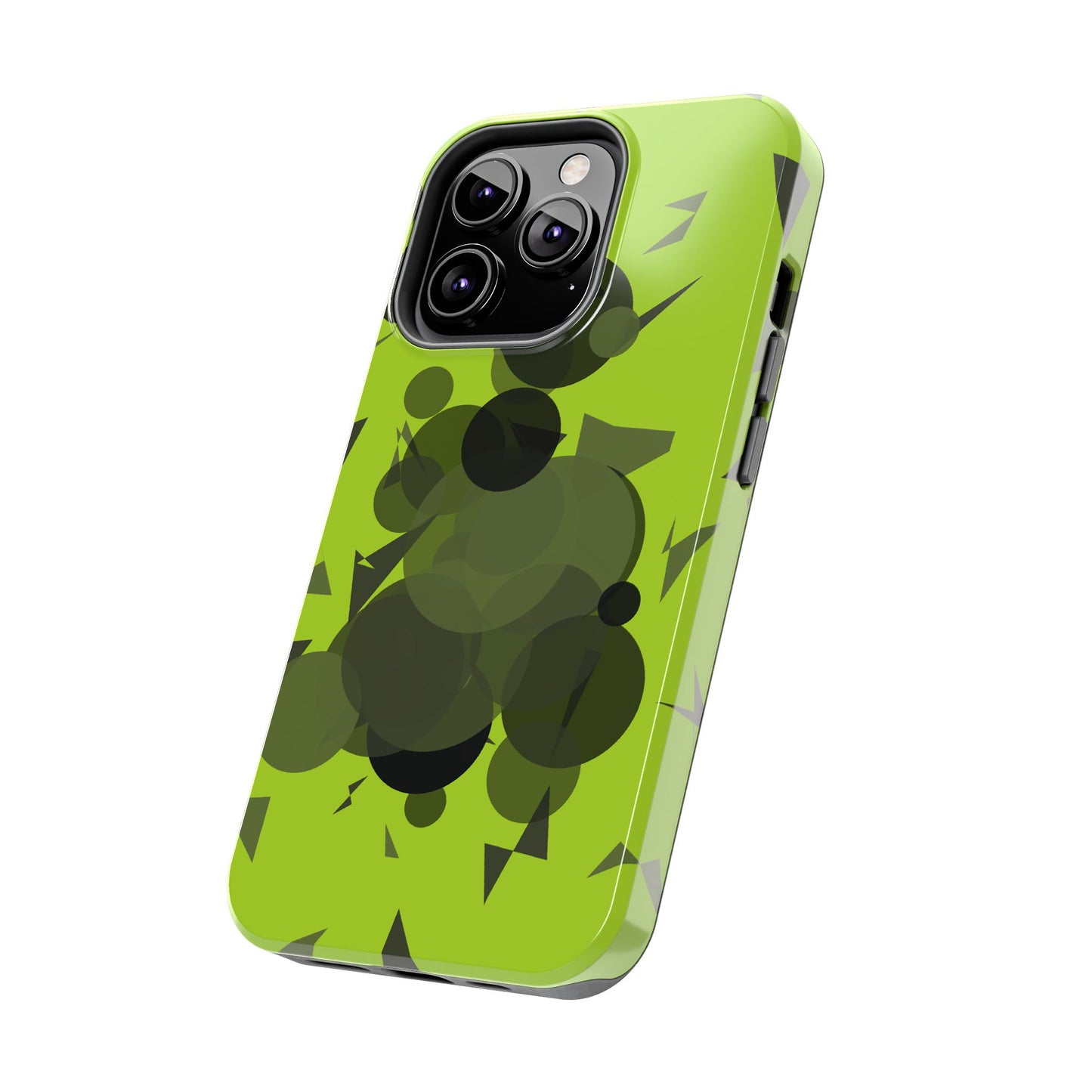 Lime Green Abstract Pattern Tough Phone Cases, Case-Mate