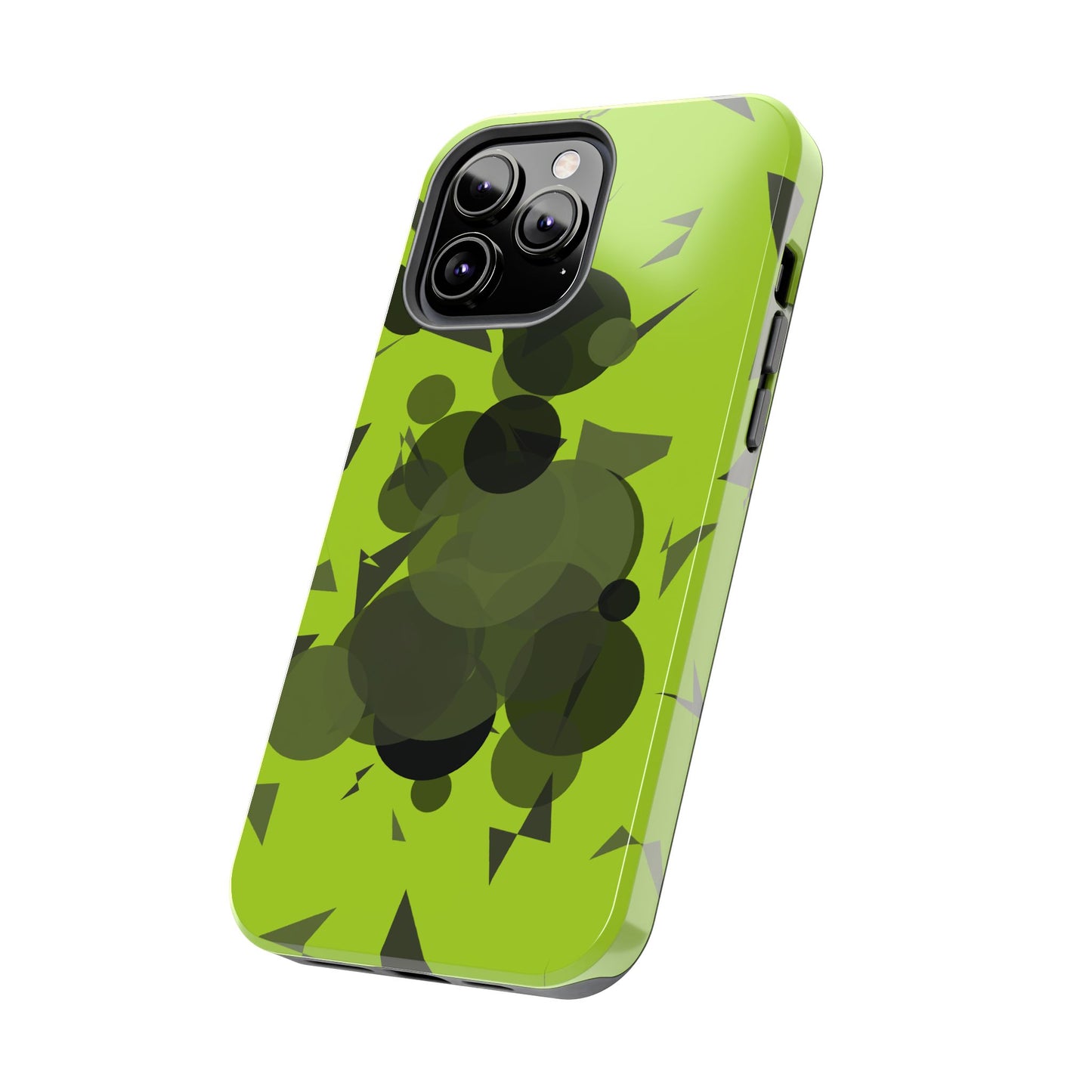 Lime Green Abstract Pattern Tough Phone Cases, Case-Mate