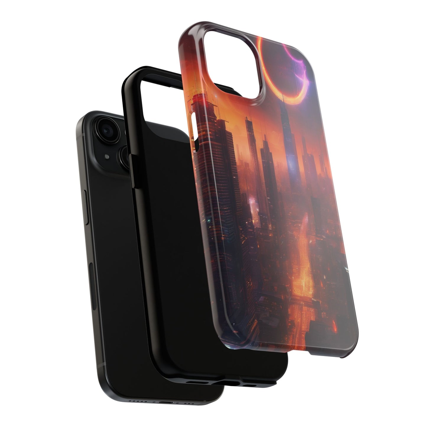 Rugged Phone Case - Impact-Resistant Dual-Layer TPU/PC, Glossy