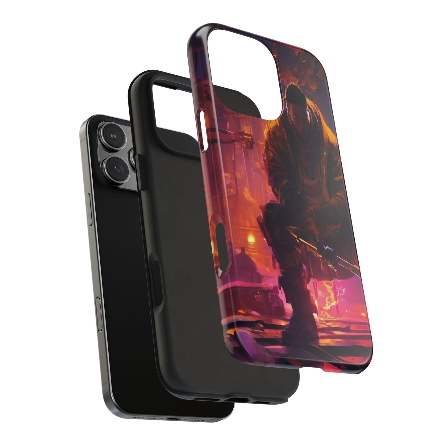 Tough Phone Case - Shockproof TPU & PC Shell for iPhone & Samsung