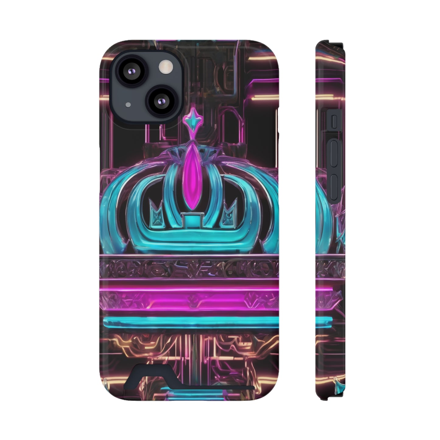 Neon Card Holder Phone Case - MagSafe Compatible