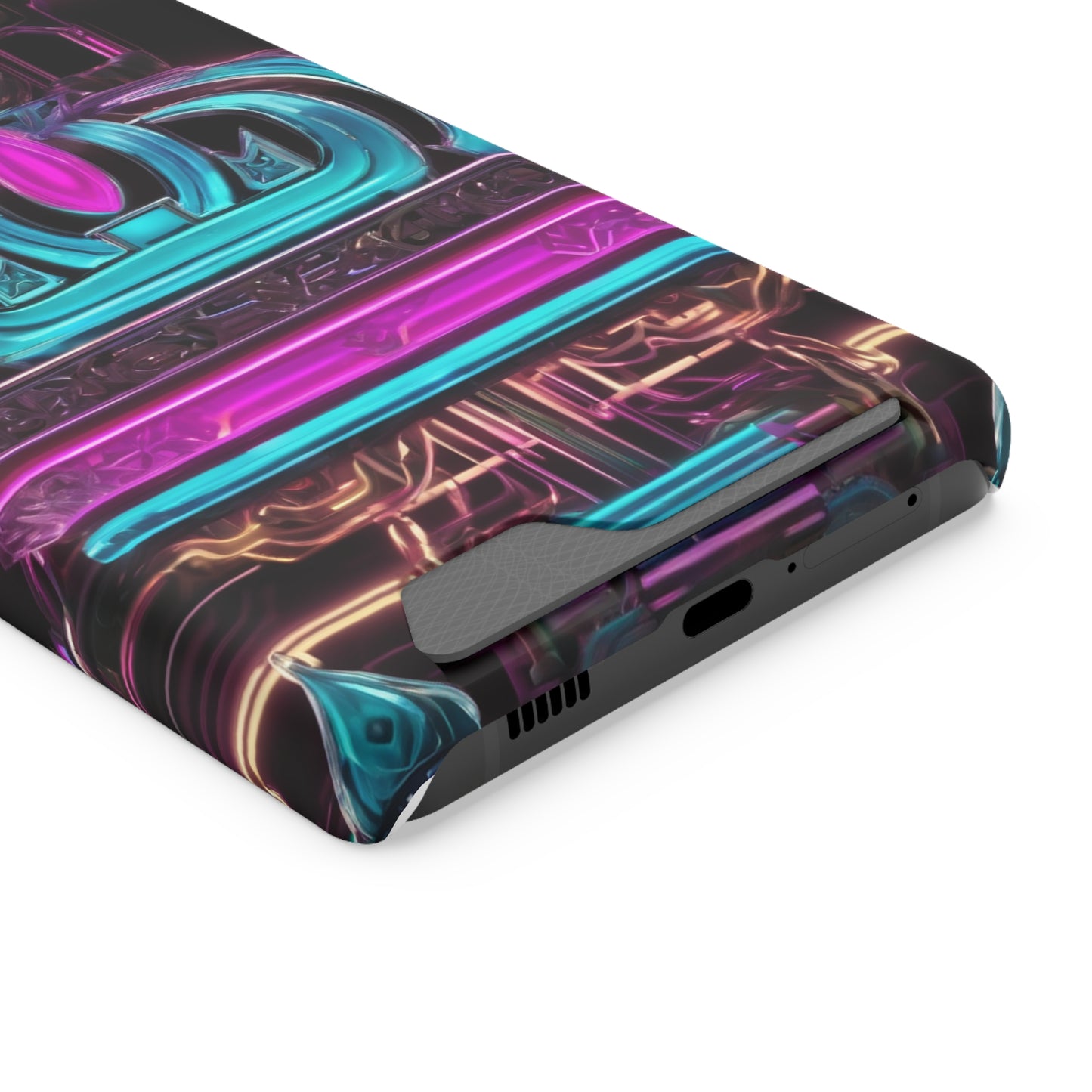 Neon Card Holder Phone Case - MagSafe Compatible