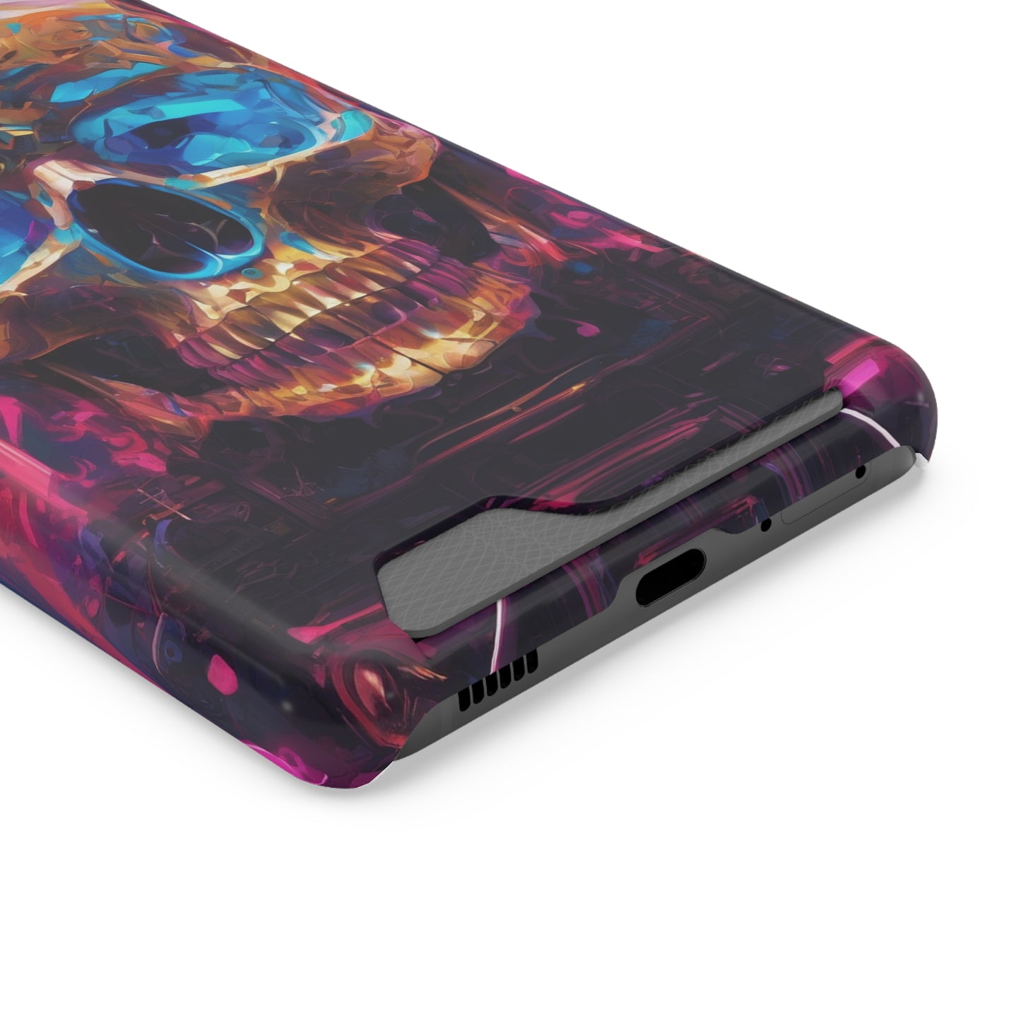 Neon Phone Case with Card Holder - MagSafe Compatible, Glossy/Matte