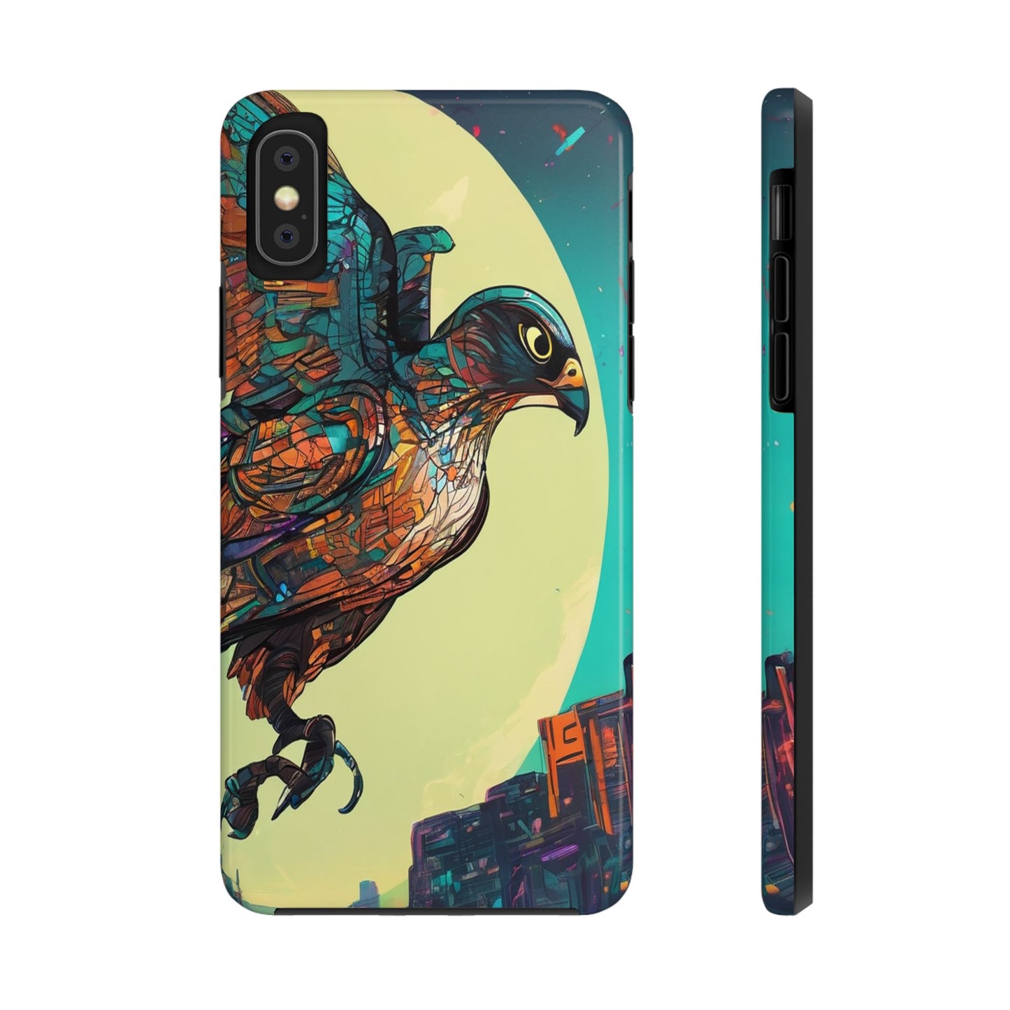 Neon Tough Phone Case - Impact-Resistant, Glossy Finish