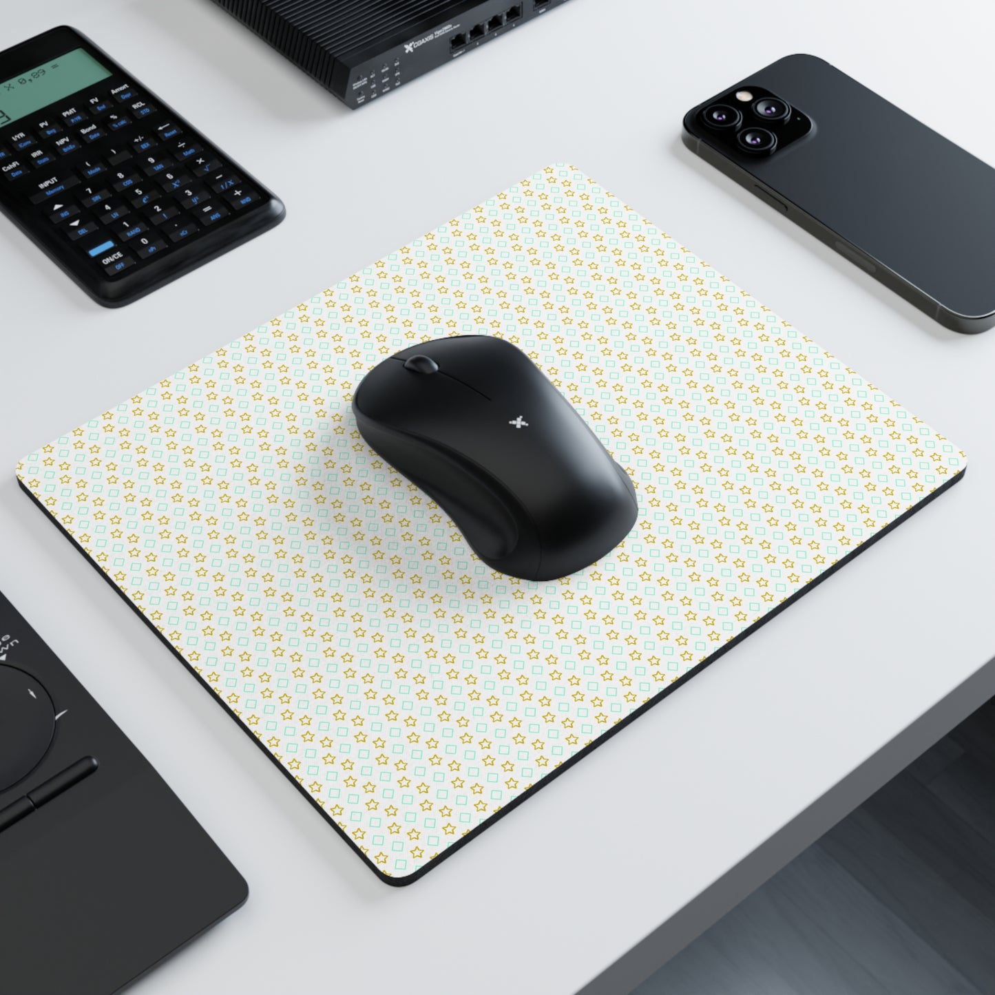 Custom Neon Mouse Pad 9.3x7.8 Rectangular Desk Pad