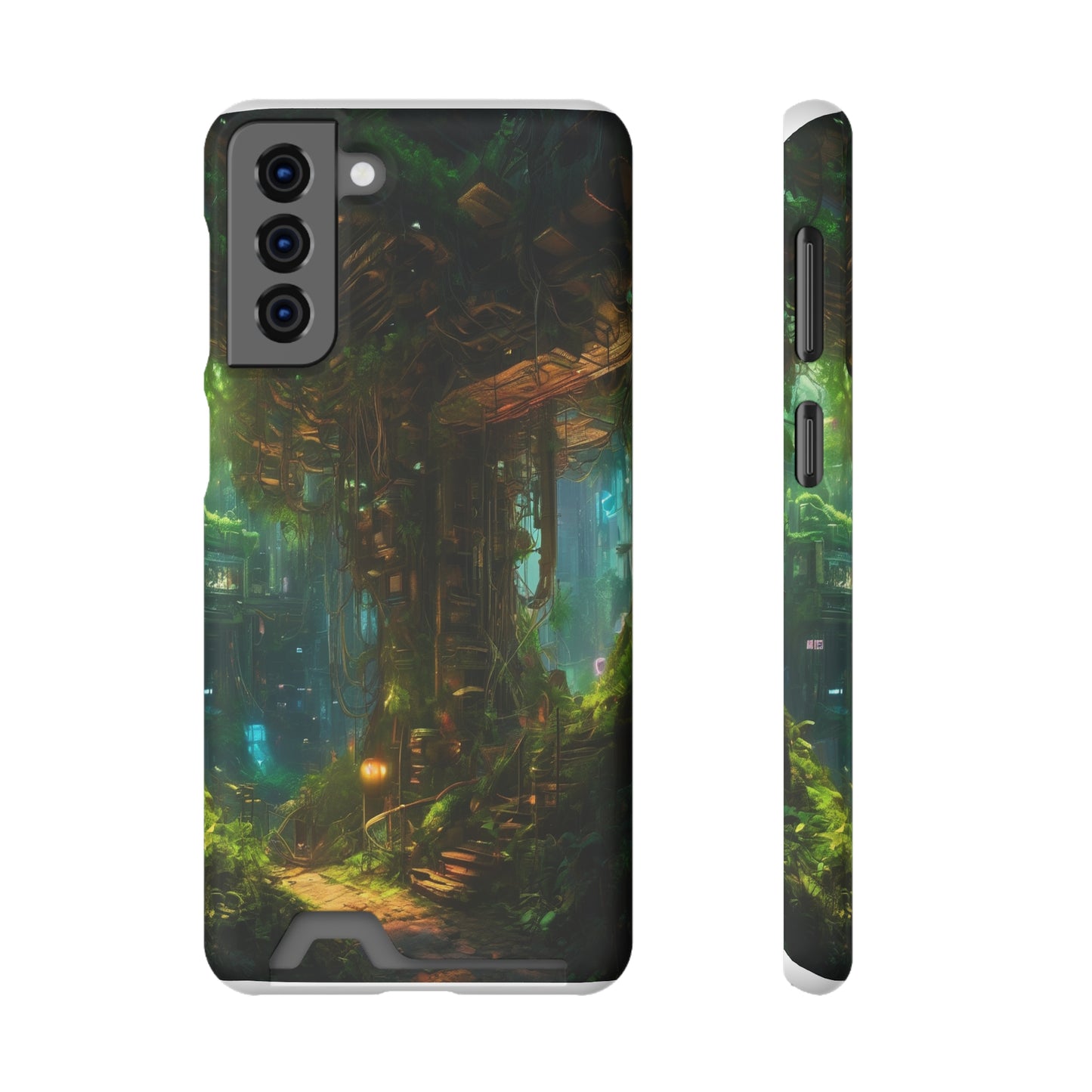 Neon Phone Case with Card Holder Glossy/Matte Polycarbonate, MagSafe