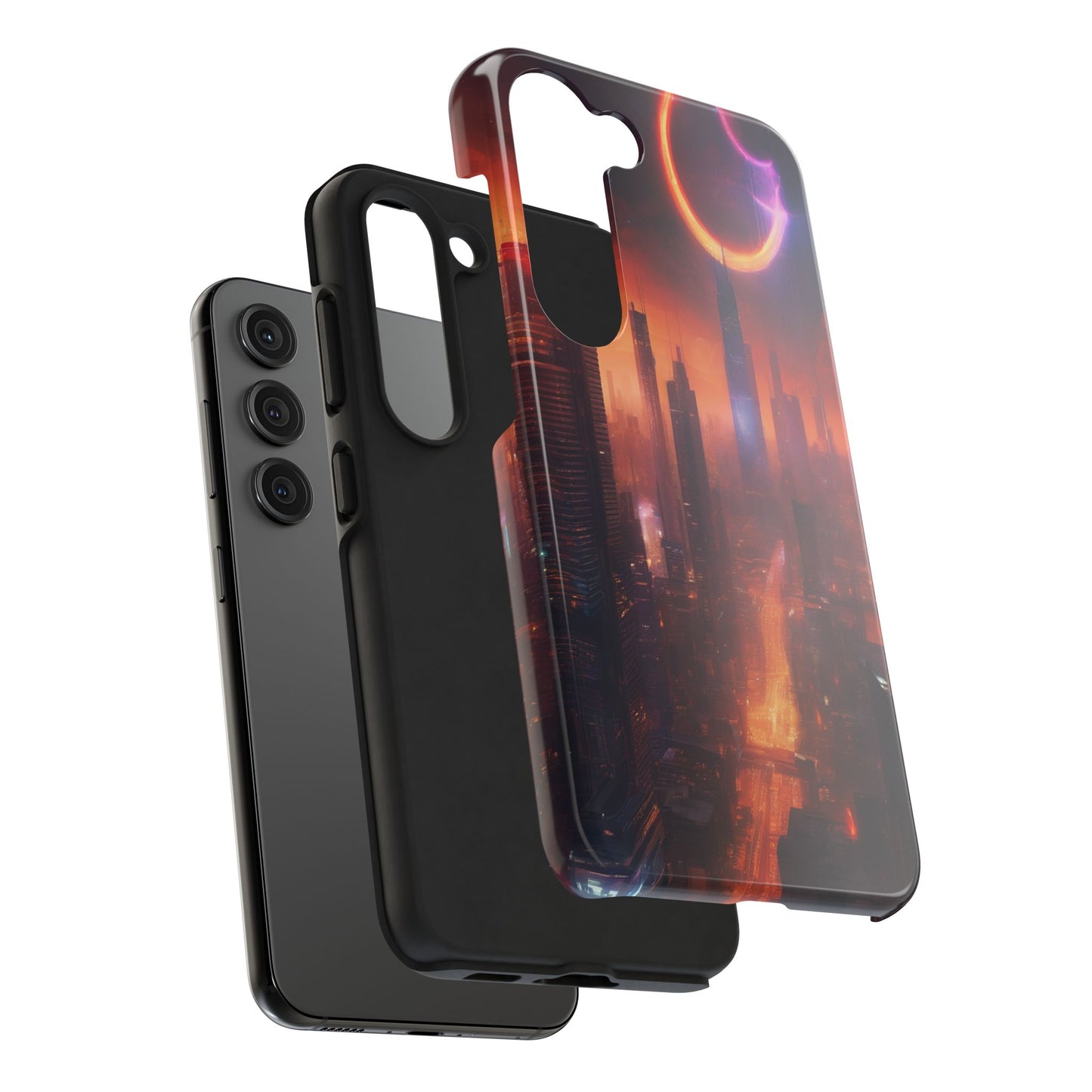 Rugged Phone Case - Impact-Resistant Dual-Layer TPU/PC, Glossy