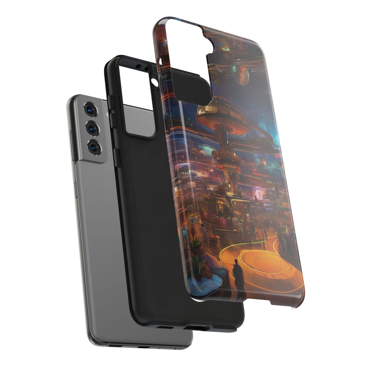 Tough Phone Case - 2-Piece Impact-Resistant Glossy Shield