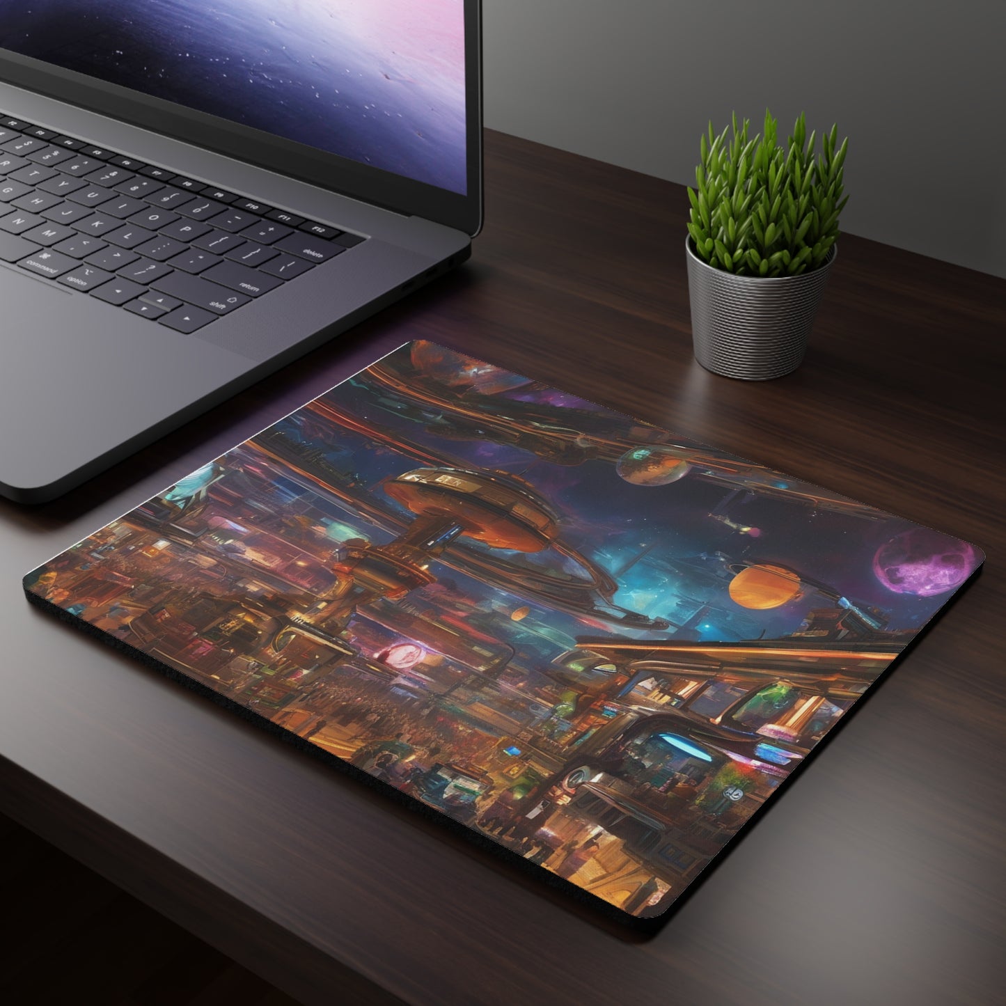 Custom Rectangular Mouse Pad - 9.3x7.8in, White Cloth, Non-Slip