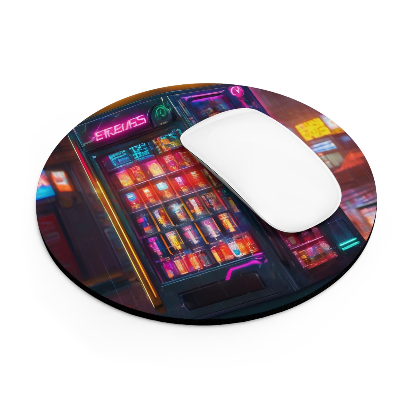 Neoprene Mouse Pad: Round or Rectangular, Non-Slip Desk Accessory
