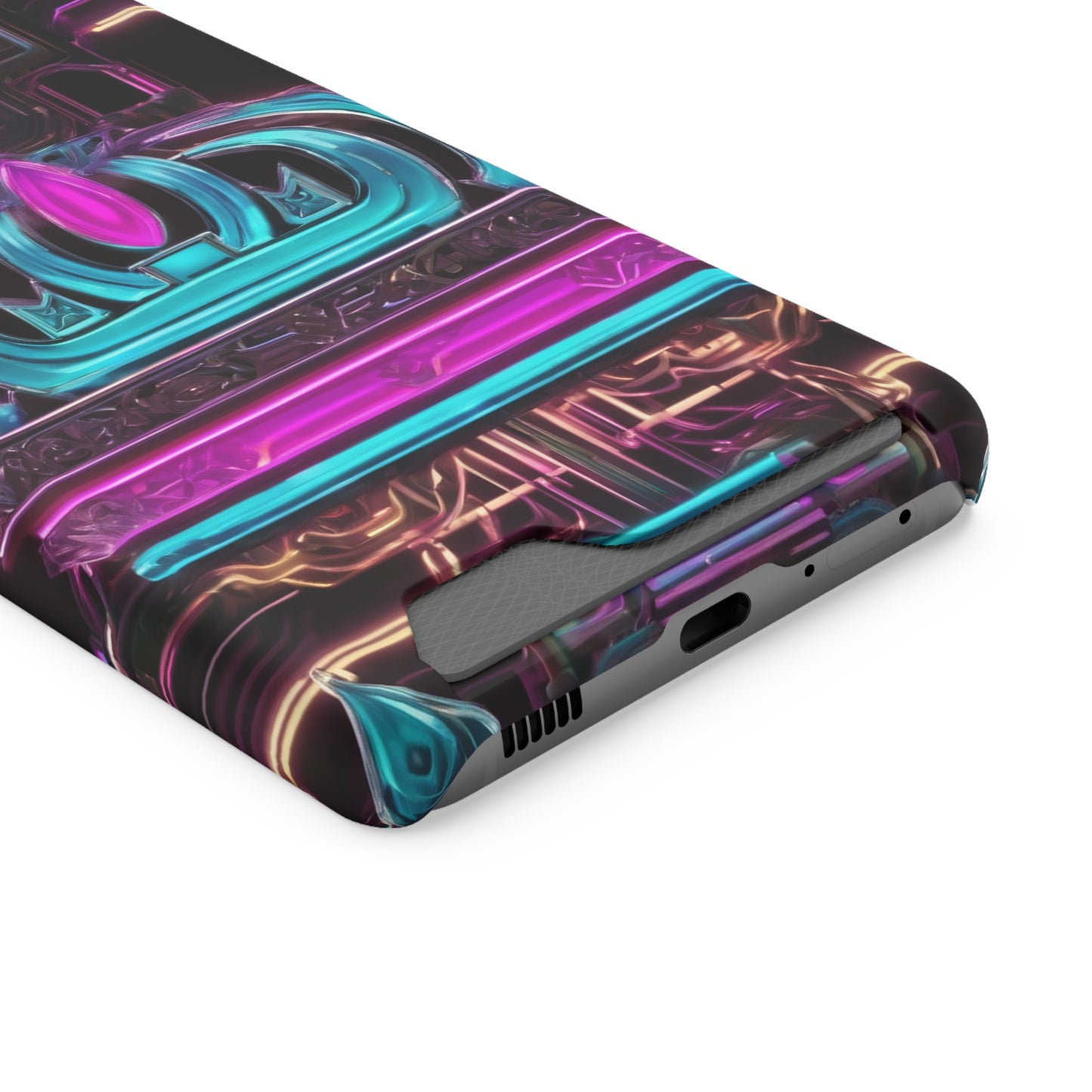 Neon Card Holder Phone Case - MagSafe Compatible
