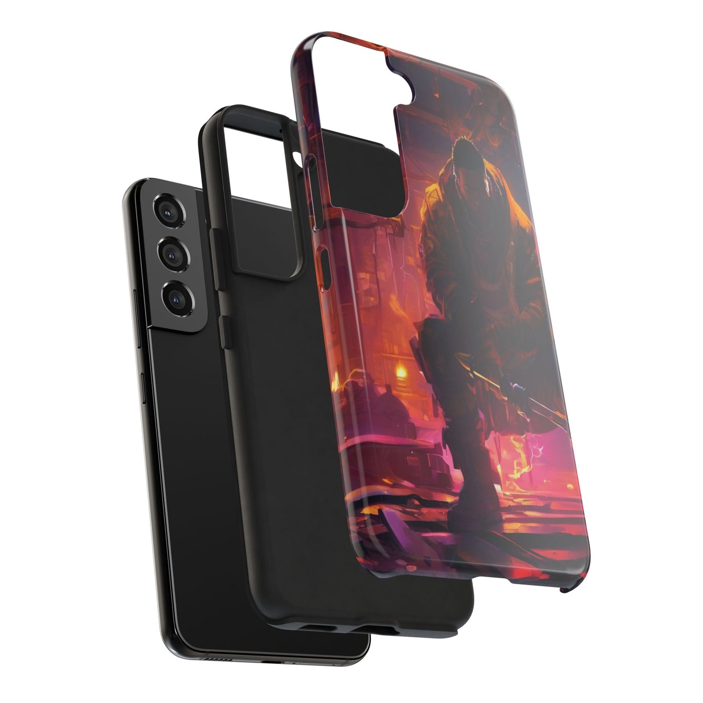 Tough Phone Case - Shockproof TPU & PC Shell for iPhone & Samsung