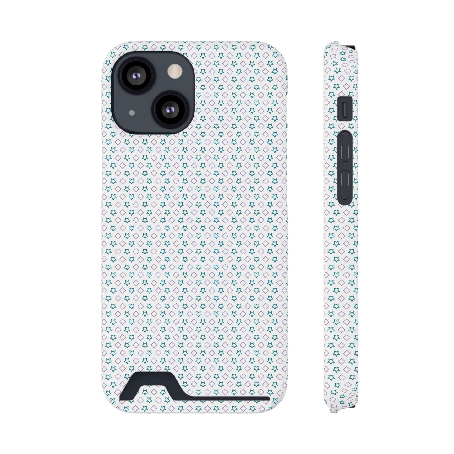 Phone Case with Card Holder – Polycarbonate, Matte/Glossy