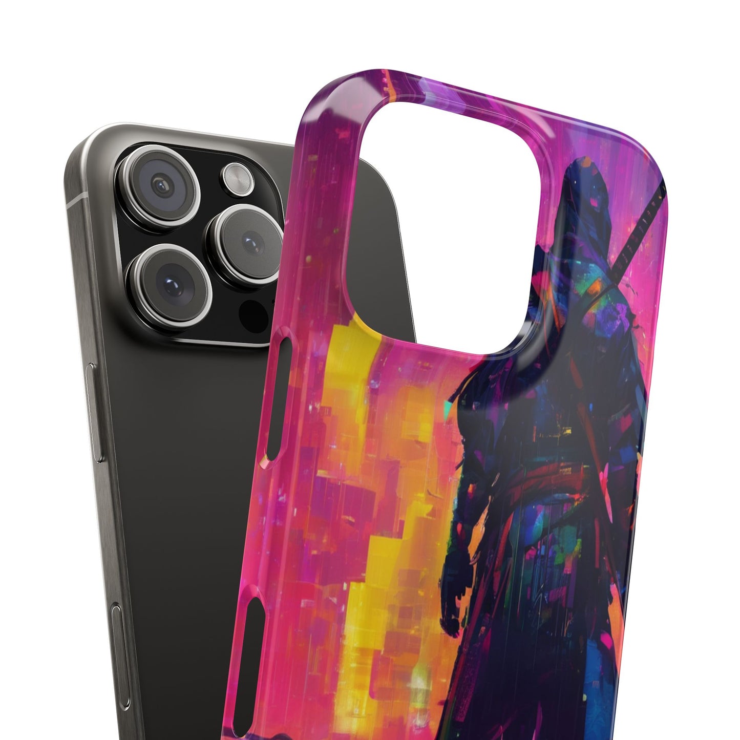 Neon Slim Phone Case for iPhone 16 - Glossy Lexan Finish