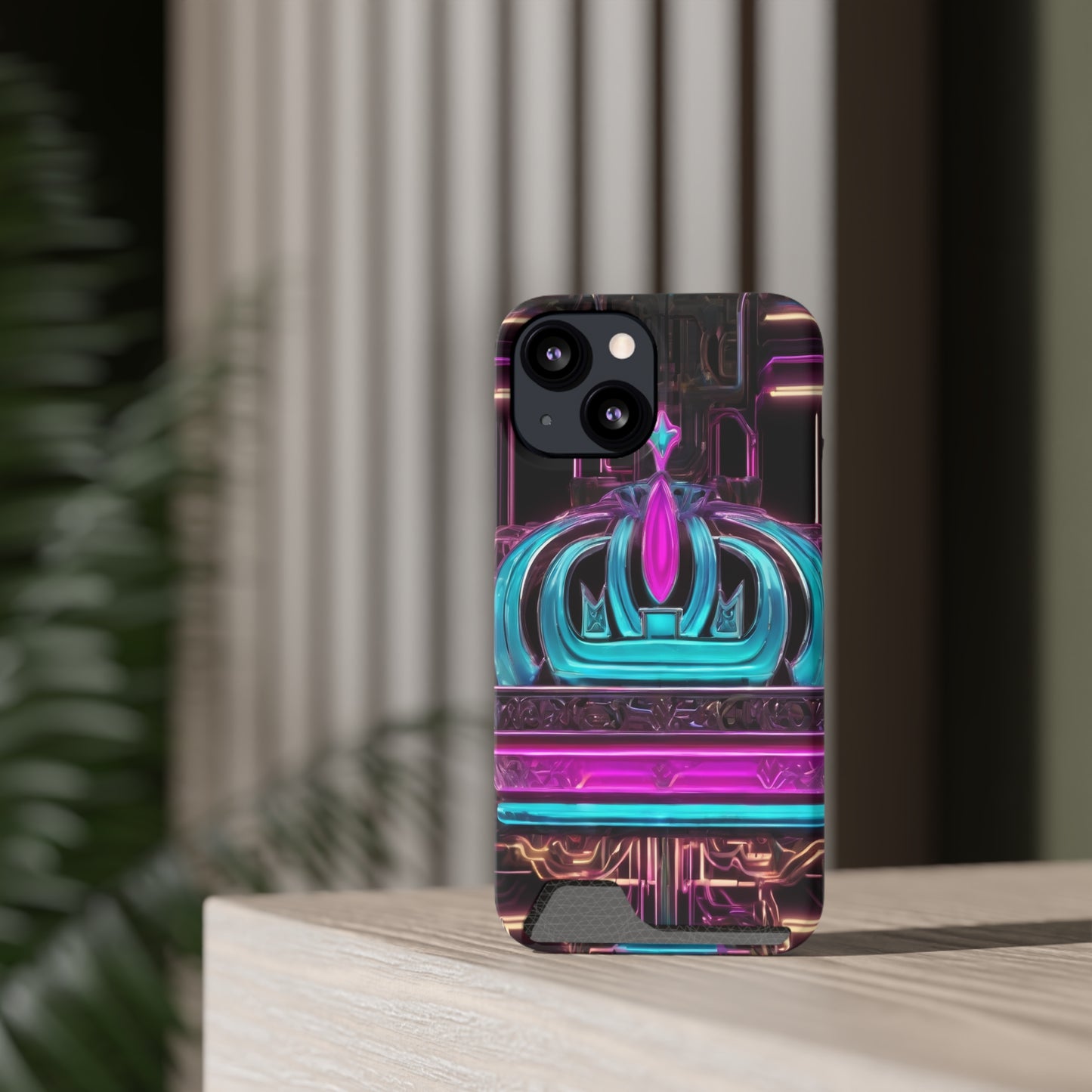Neon Card Holder Phone Case - MagSafe Compatible