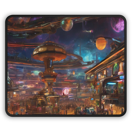 Gaming Neon Mouse Pad 9x7, Personalized Neoprene
