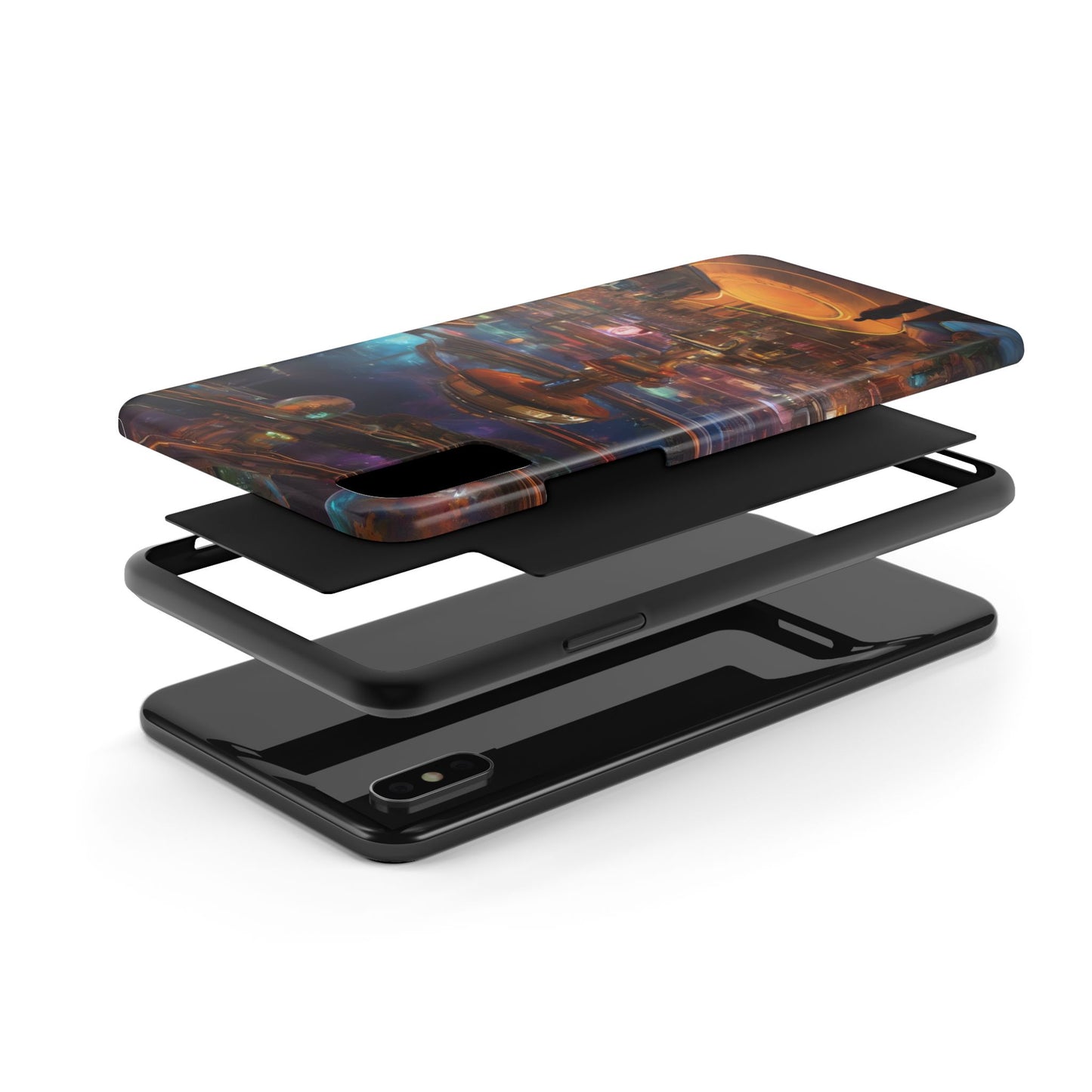 Tough Phone Case - 2-Piece Impact-Resistant Glossy Shield