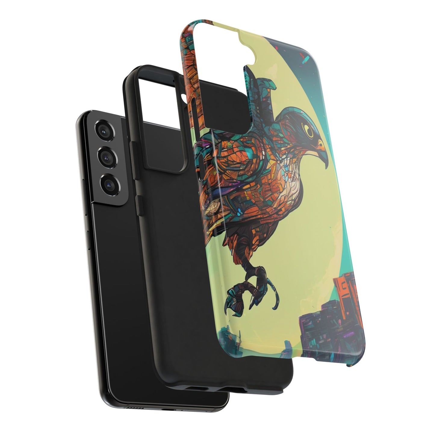 Neon Tough Phone Case - Impact-Resistant, Glossy Finish
