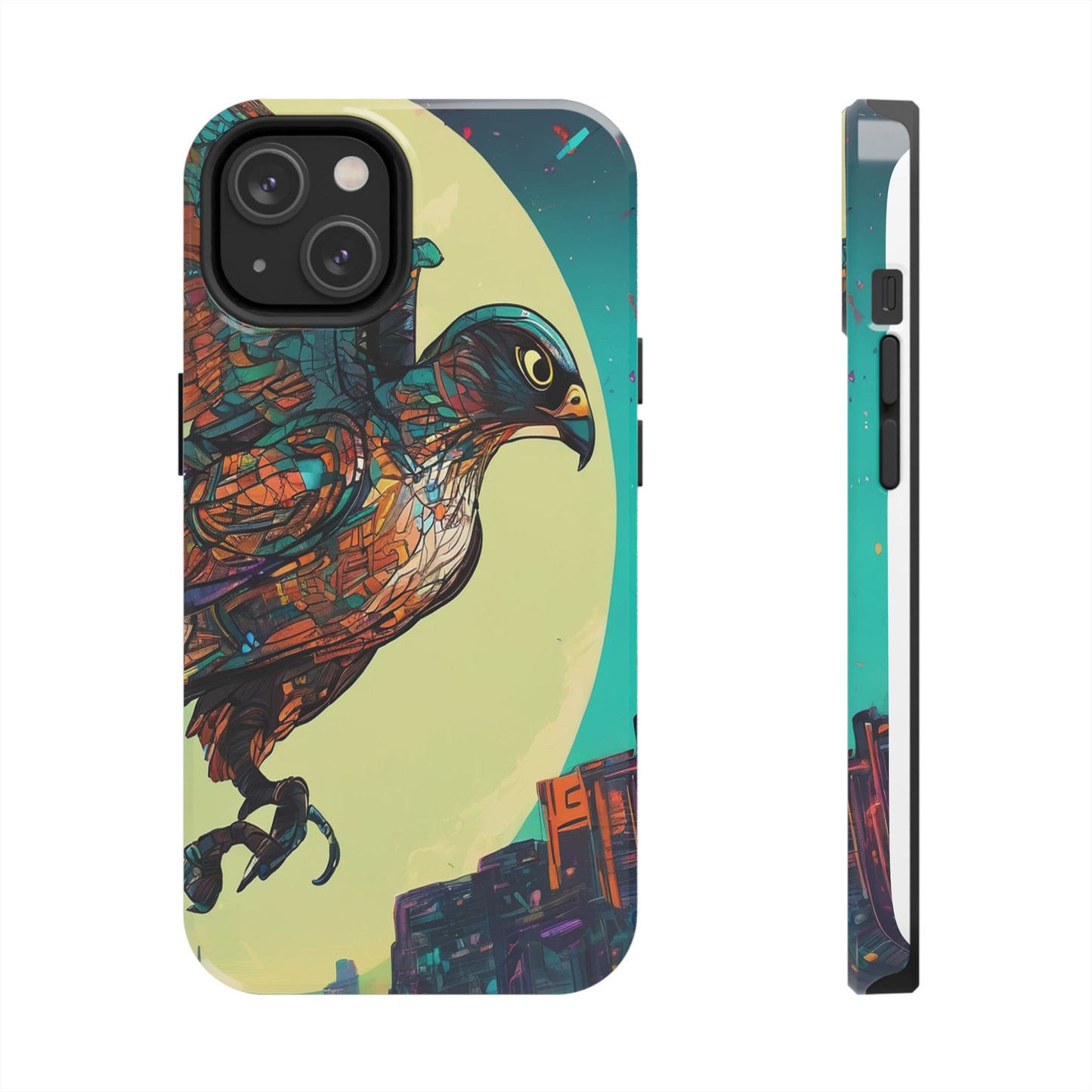Neon Tough Phone Case - Impact-Resistant, Glossy Finish
