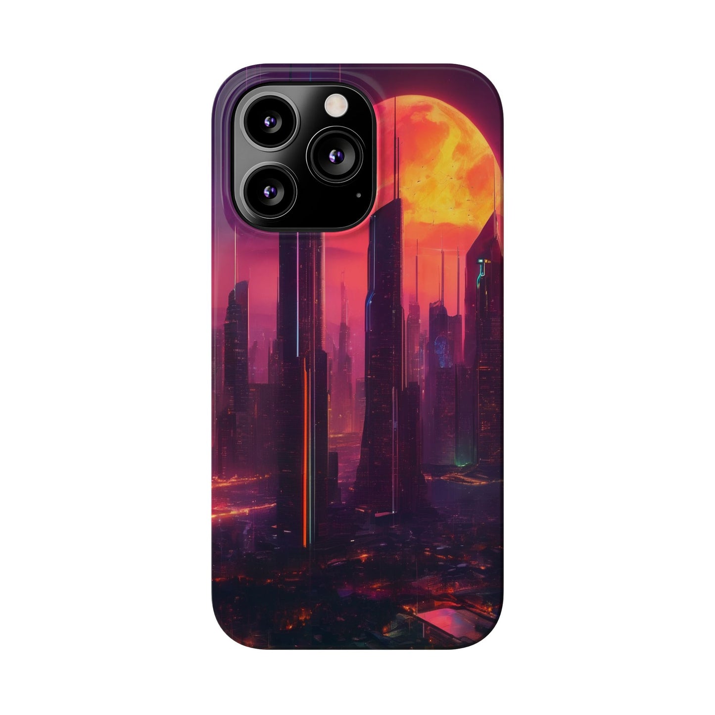 Slim Phone Case: Glossy Lexan, Impact-Resistant, Wireless Charging