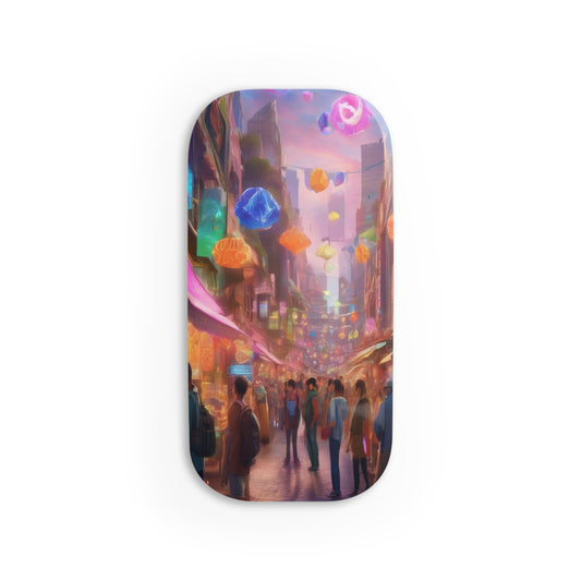 Phone Grip: Reusable Adhesive Holder & Kickstand