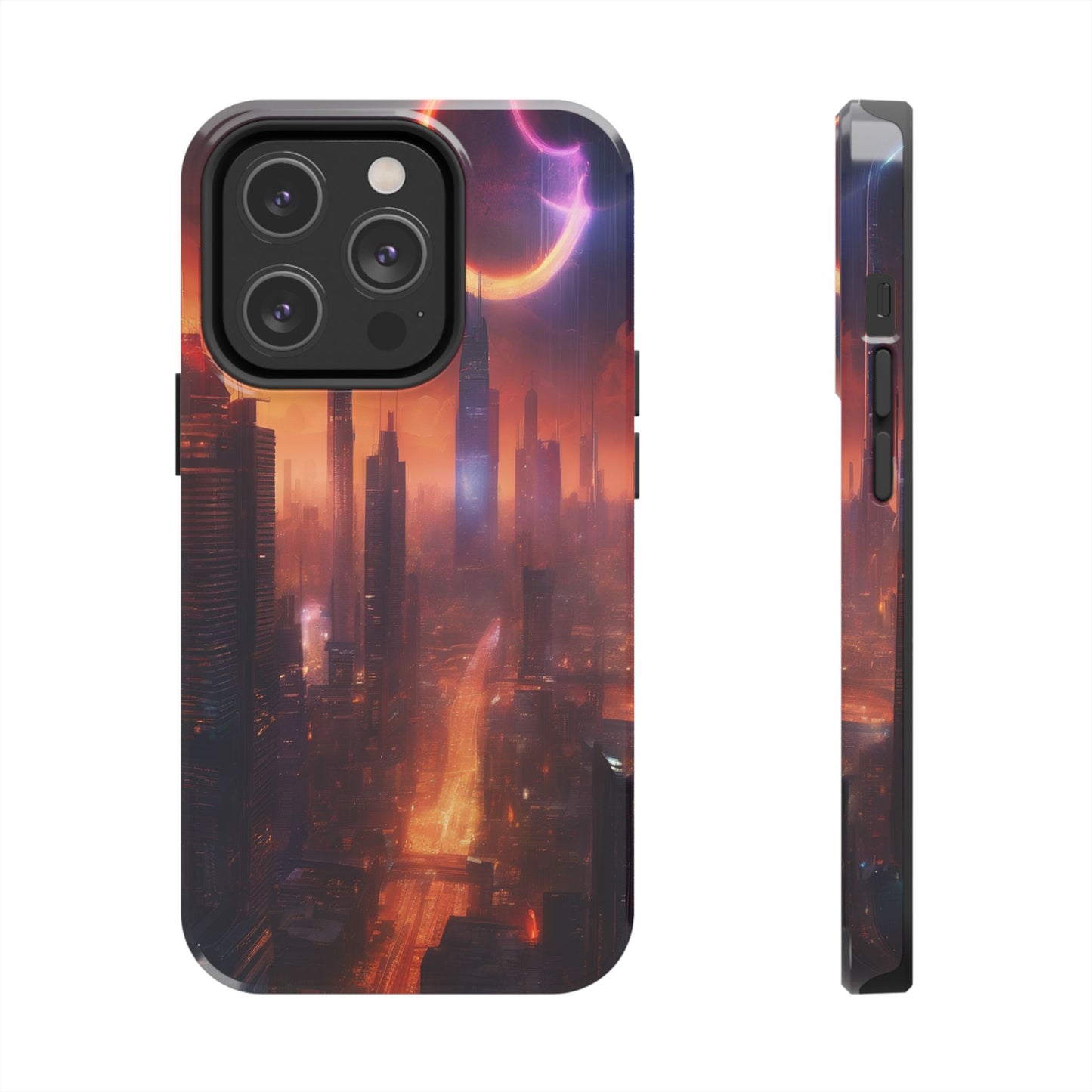 Rugged Phone Case - Impact-Resistant Dual-Layer TPU/PC, Glossy