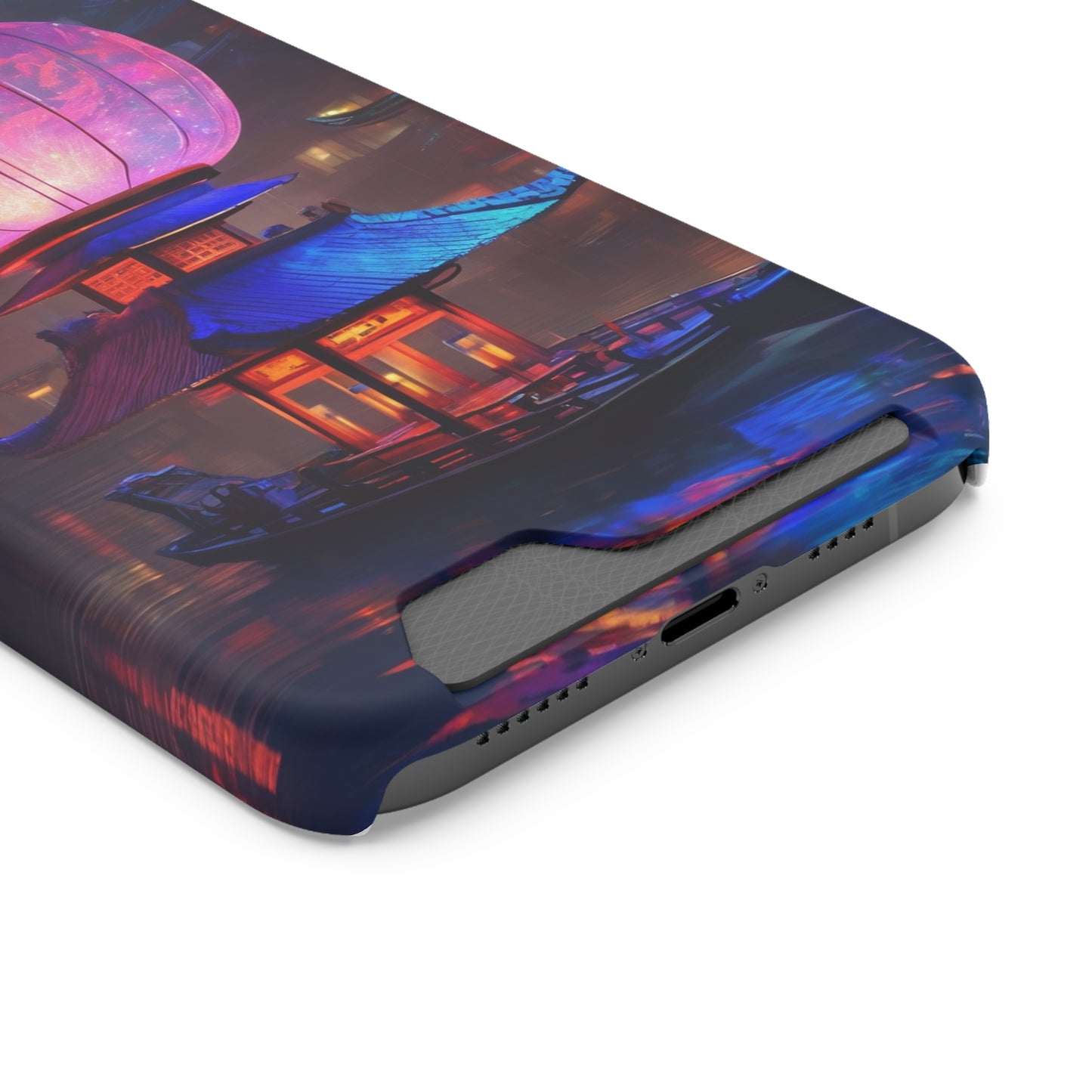 Neon Card Holder Phone Case - MagSafe, 1 Card Slot, Polycarbonate