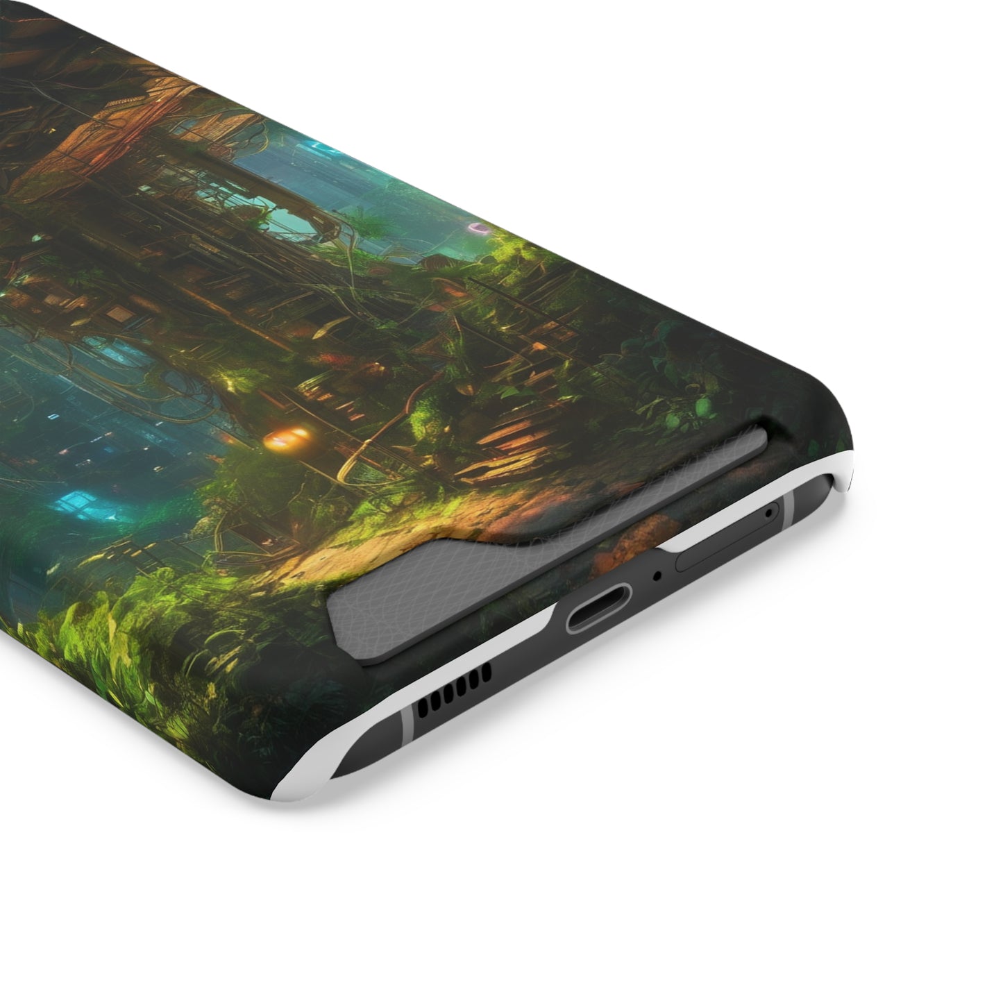 Neon Phone Case with Card Holder Glossy/Matte Polycarbonate, MagSafe
