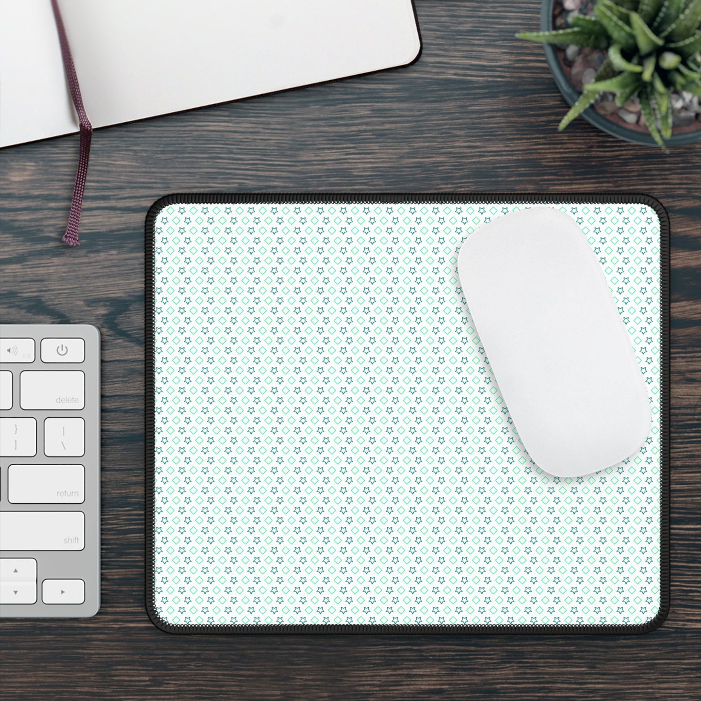 Custom Gaming Mouse Pad 9x7 - Neoprene, Stitched Edge