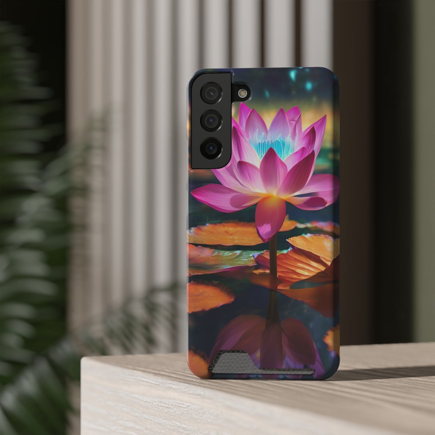 Neon Phone Case with Card Holder - MagSafe & Card Storage