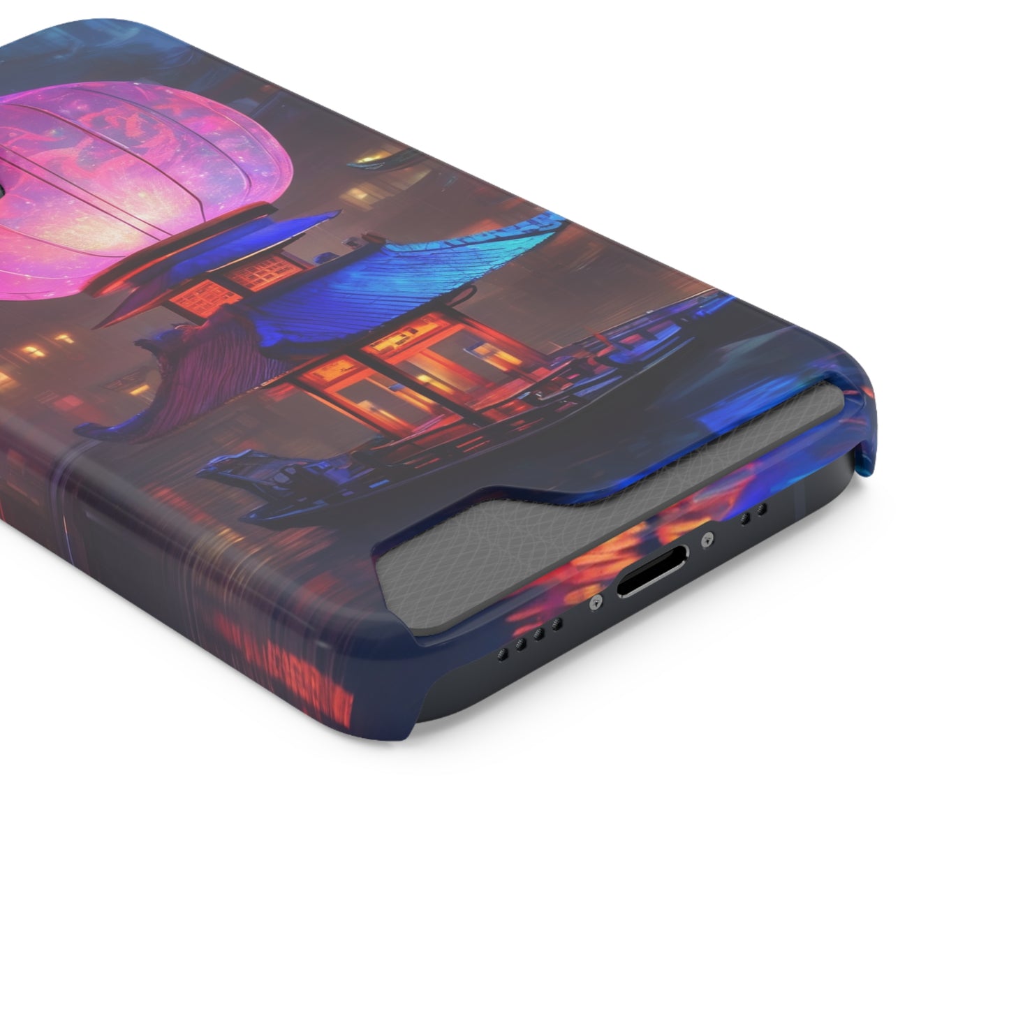 Neon Card Holder Phone Case - MagSafe, 1 Card Slot, Polycarbonate