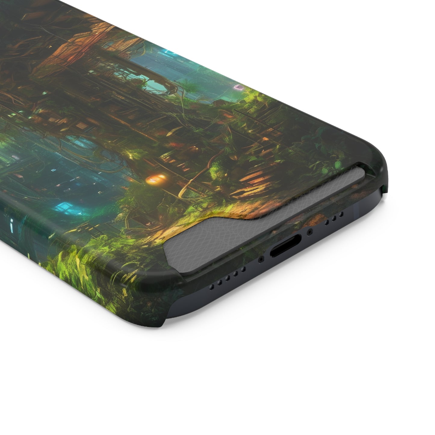 Neon Phone Case with Card Holder Glossy/Matte Polycarbonate, MagSafe