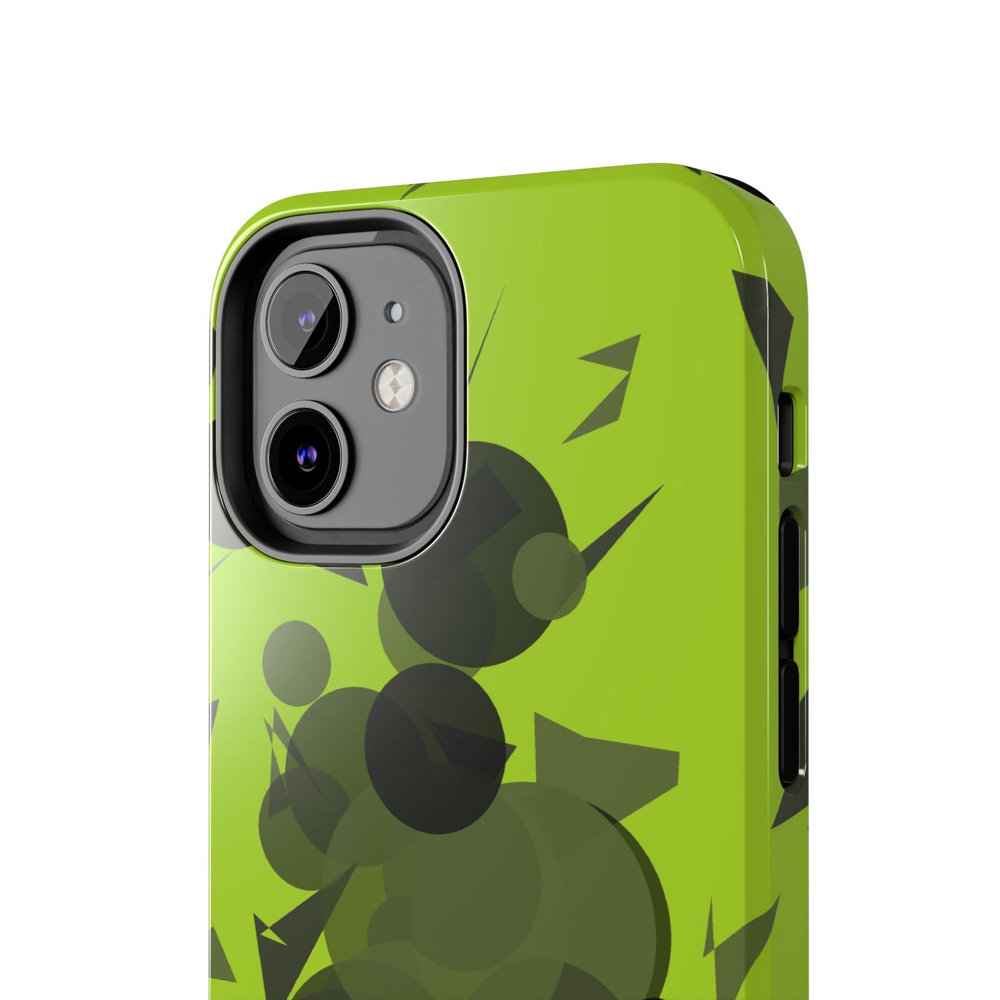 Lime Green Abstract Pattern Tough Phone Cases, Case-Mate