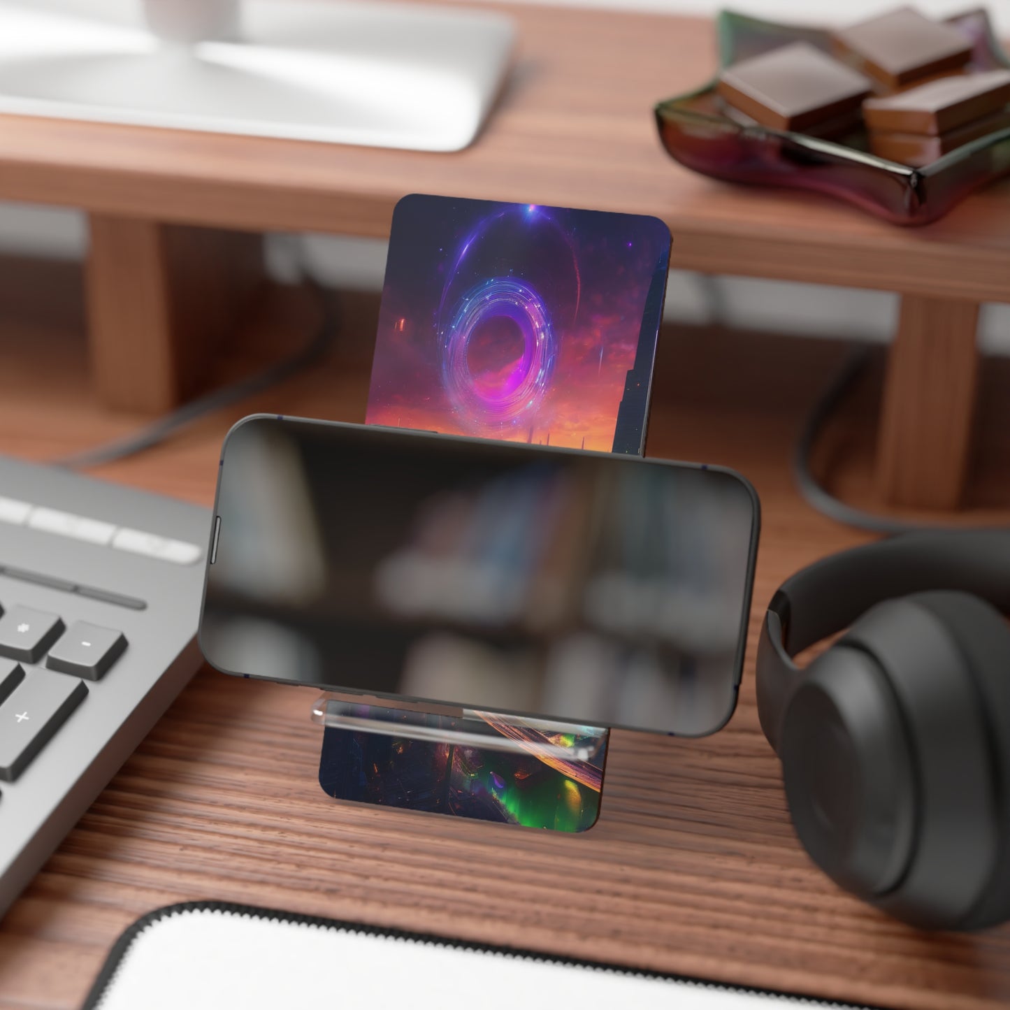 Phone Desk Stand - Portable 2-Piece Smartphone Display