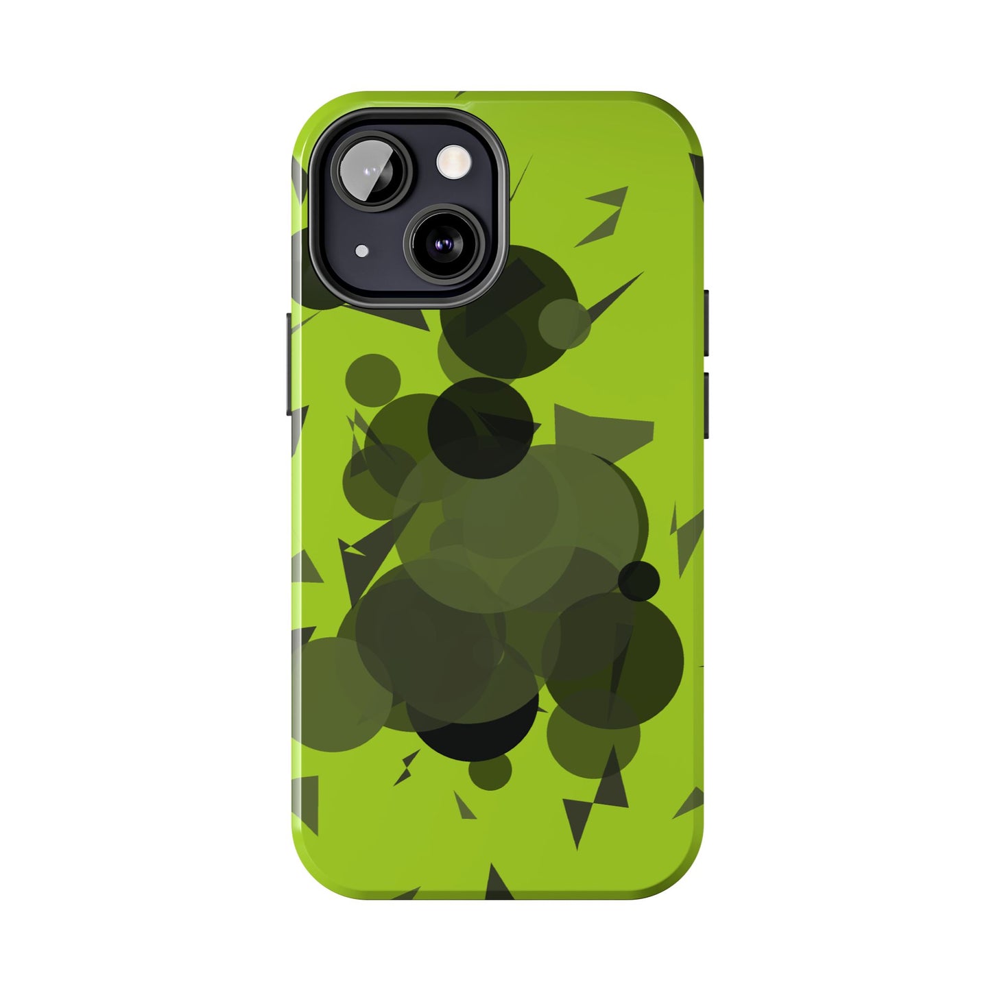 Lime Green Abstract Pattern Tough Phone Cases, Case-Mate