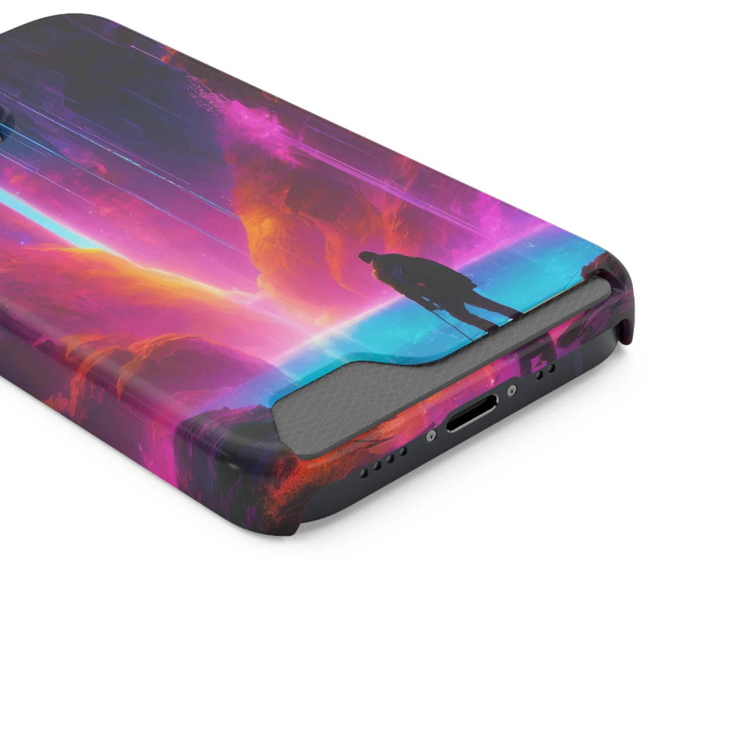 Neon Phone Case with Card Holder – MagSafe, 1 Card Slot