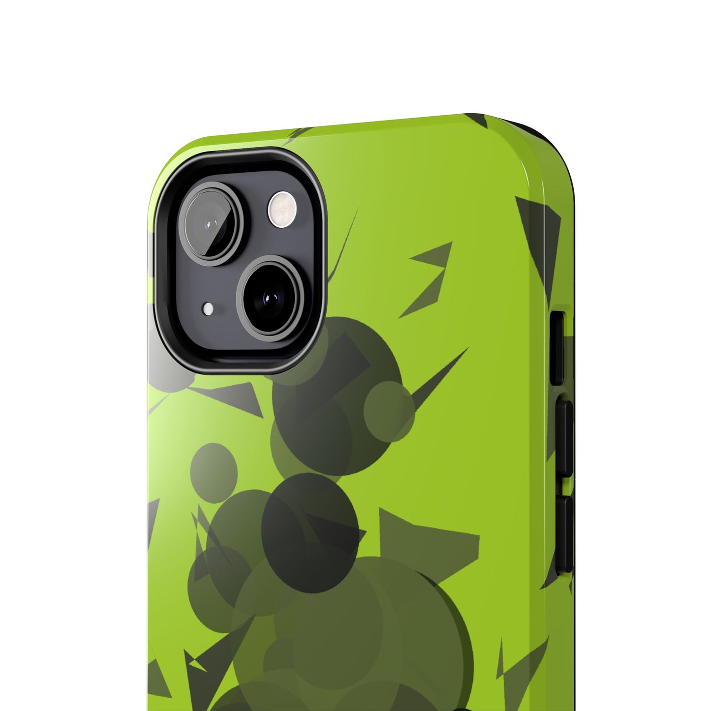 Lime Green Abstract Pattern Tough Phone Cases, Case-Mate