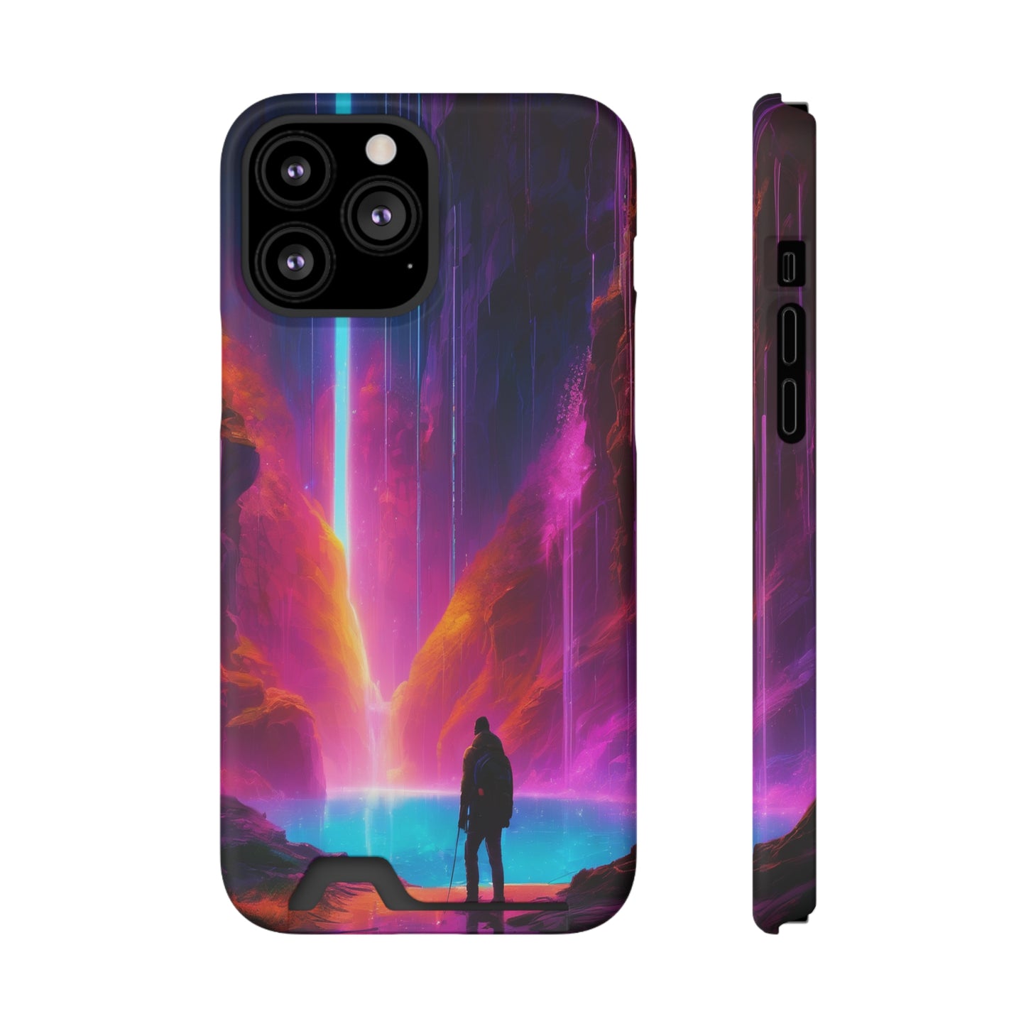 Neon Phone Case with Card Holder – MagSafe, 1 Card Slot
