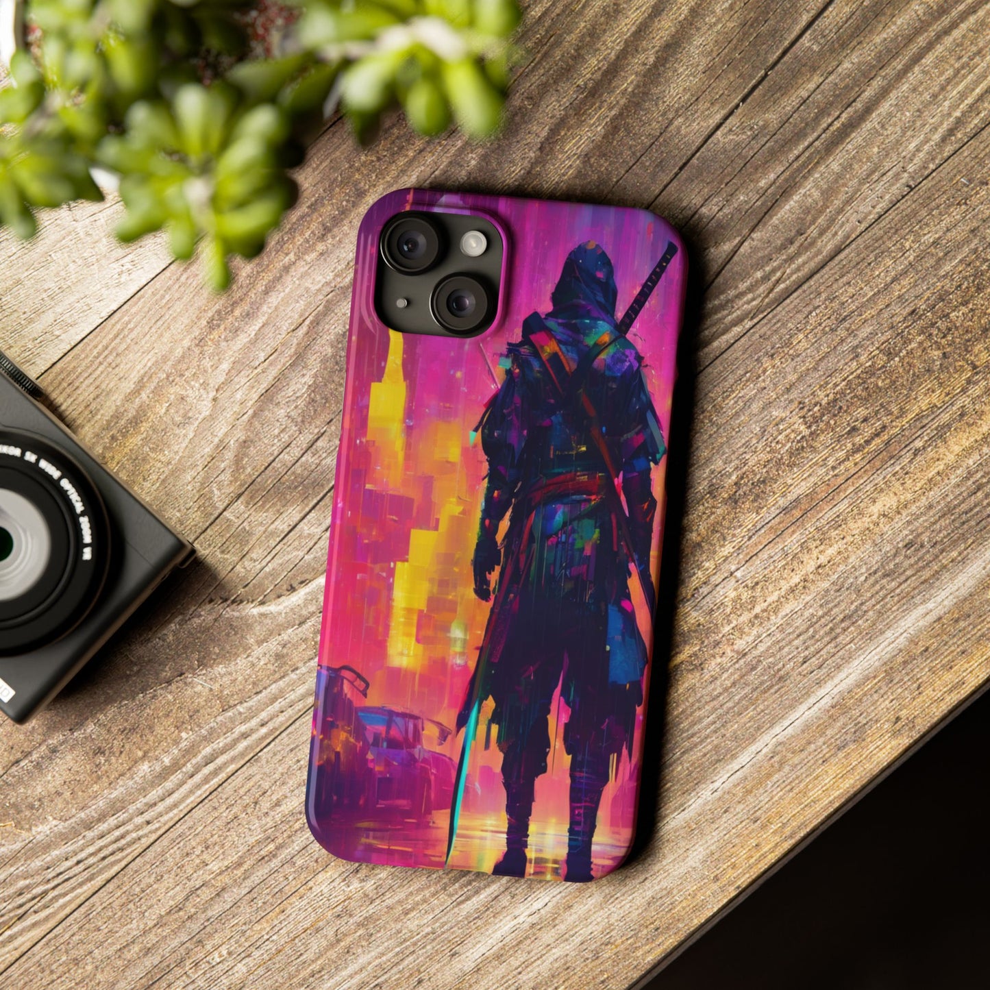 Neon Slim Phone Case for iPhone 16 - Glossy Lexan Finish